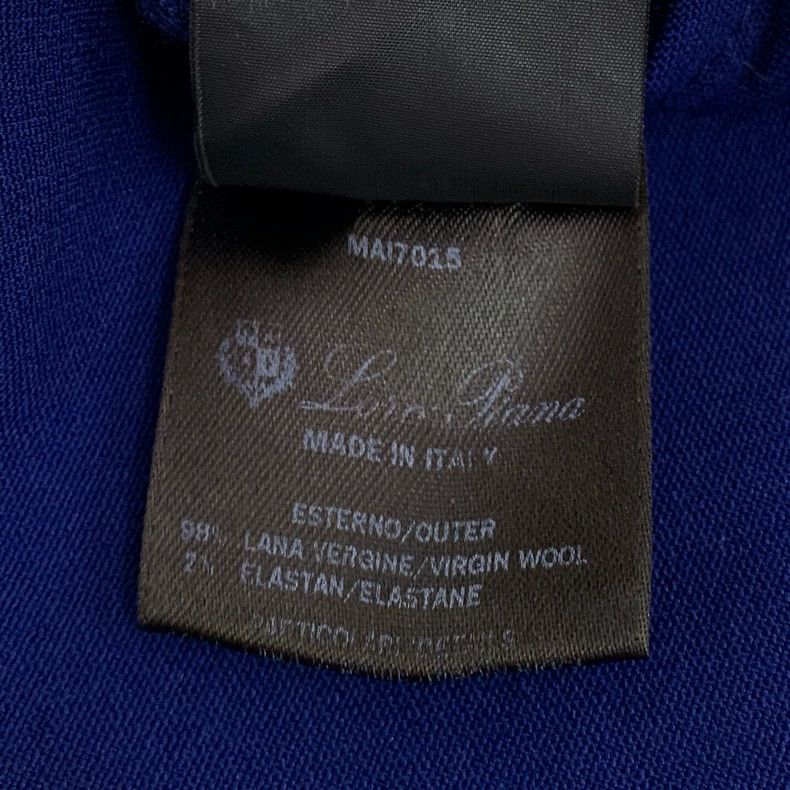 Loro Piana LORO PIANA Dark blue woolen hooded long sleeve jacket coat Size US S / EU 44-46 / 1 - 8 Thumbnail