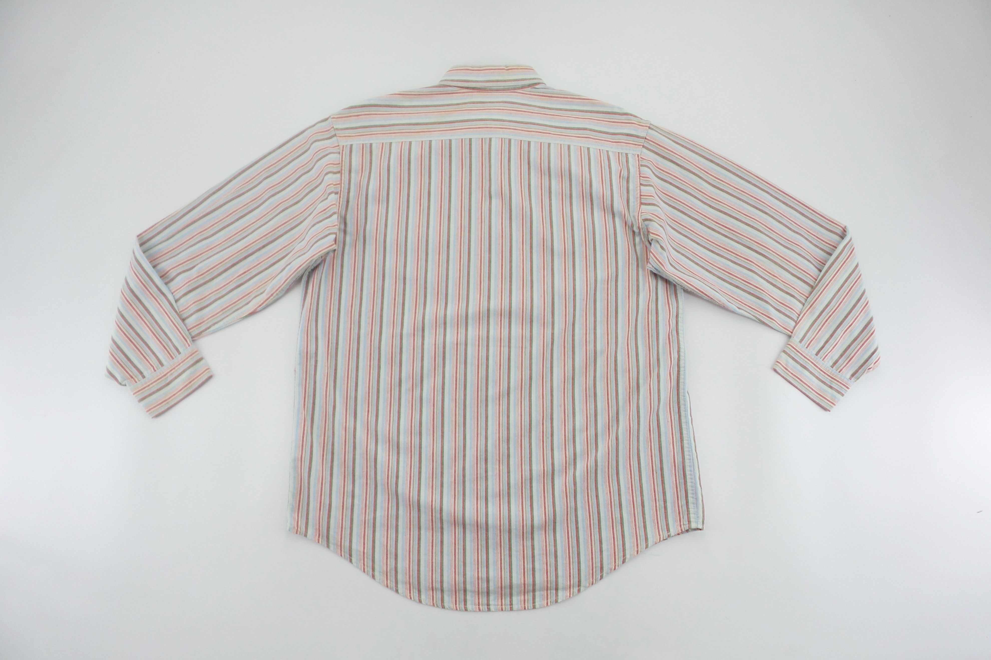Japanese Brand × Sugar Cane × Toyo Enterprises Sugar Cane Double Pockets Stripes Shirts Size US L / EU 52-54 / 3 - 7 Thumbnail