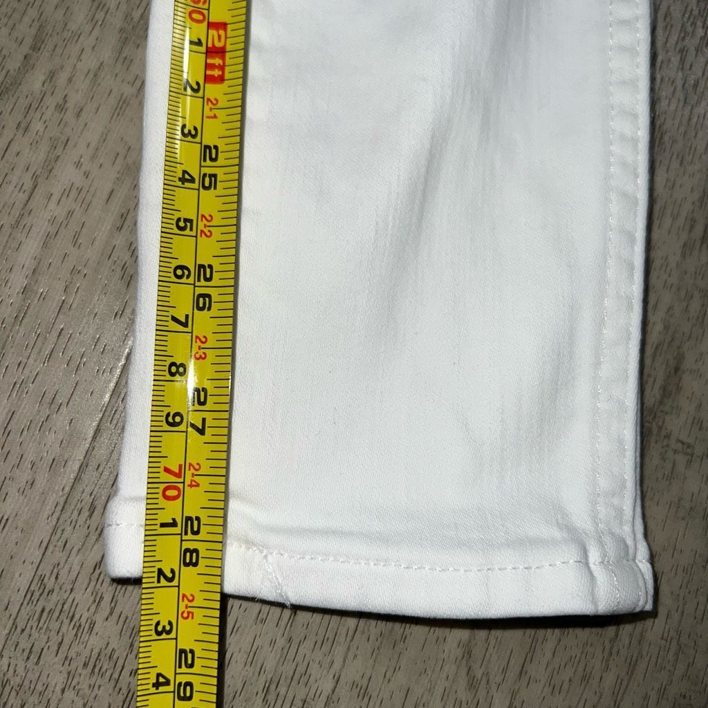 Madewell Madewell 10” High Rise Skinny Jeans in Pure White, Fitted Stretch Women’s 23 Size 25" / US 0 / IT 36 - 10 Thumbnail