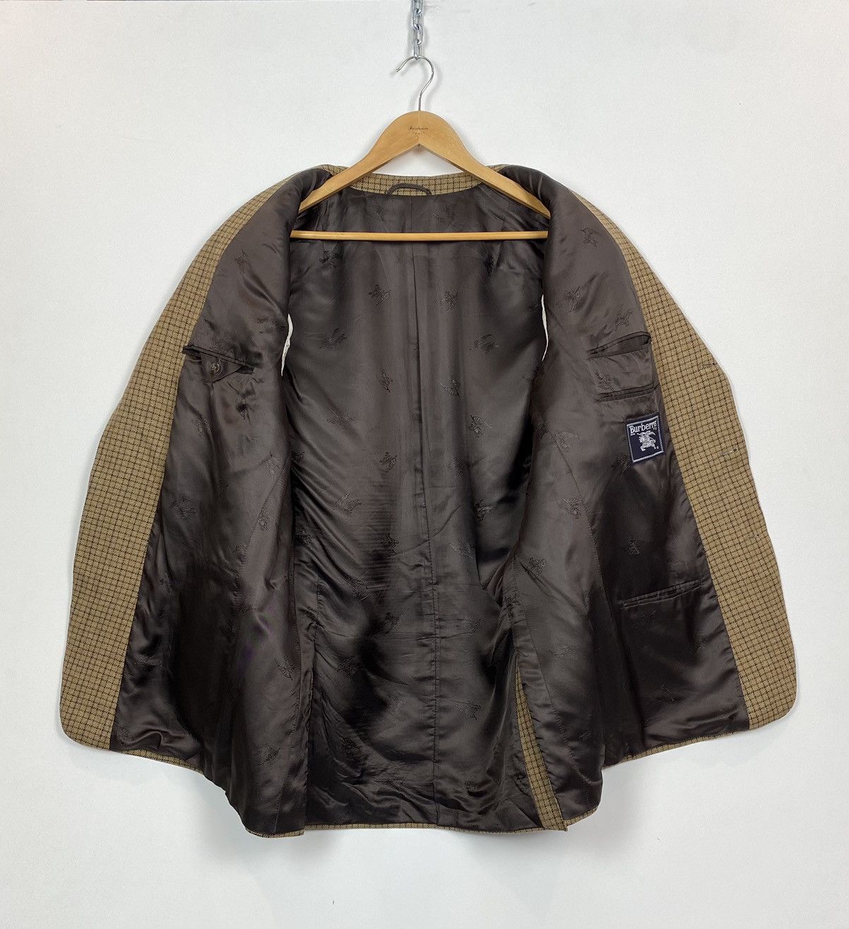 Burberry Vintage Burberrys Barrie-S Wool Jacket Blazer Mens Size 56 Size 54L - 6 Thumbnail