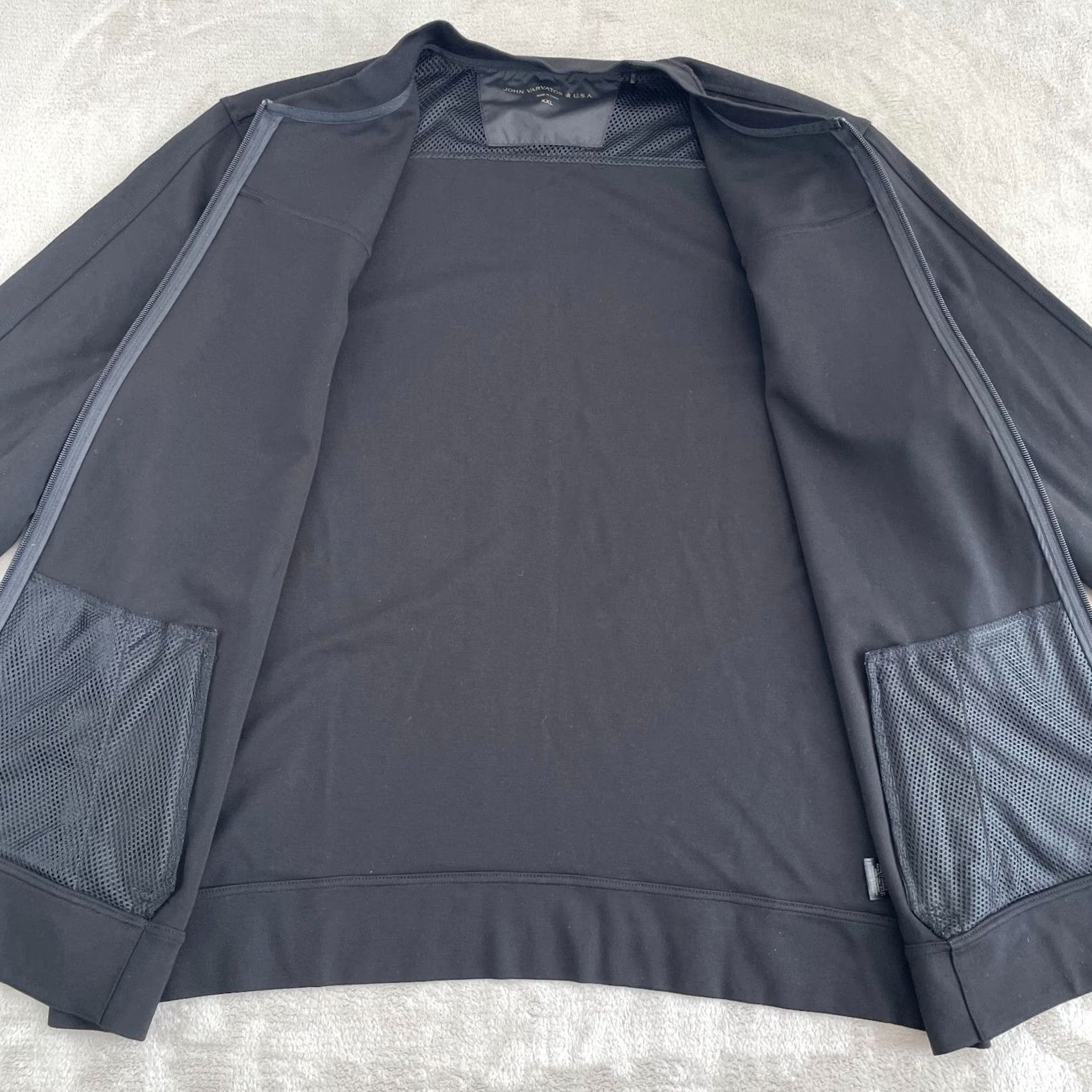 John Varvatos John Varvatos Cody Jacket Men 2XL Black Motto Collar Two Way Zip Pockets NWOT Jacket Men 2XL Black Motto Collar Two Way Zip Pockets NWOT Size US XXL / EU 58 / 5 - 4 Thumbnail