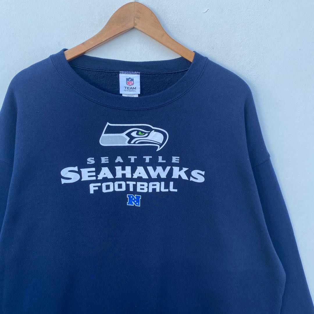 NFL SEATTLE SEAHAWKS NFL SWEATSHIRT XL BAGGY PULLOVER Size US XL / EU 56 / 4 - 3 Thumbnail