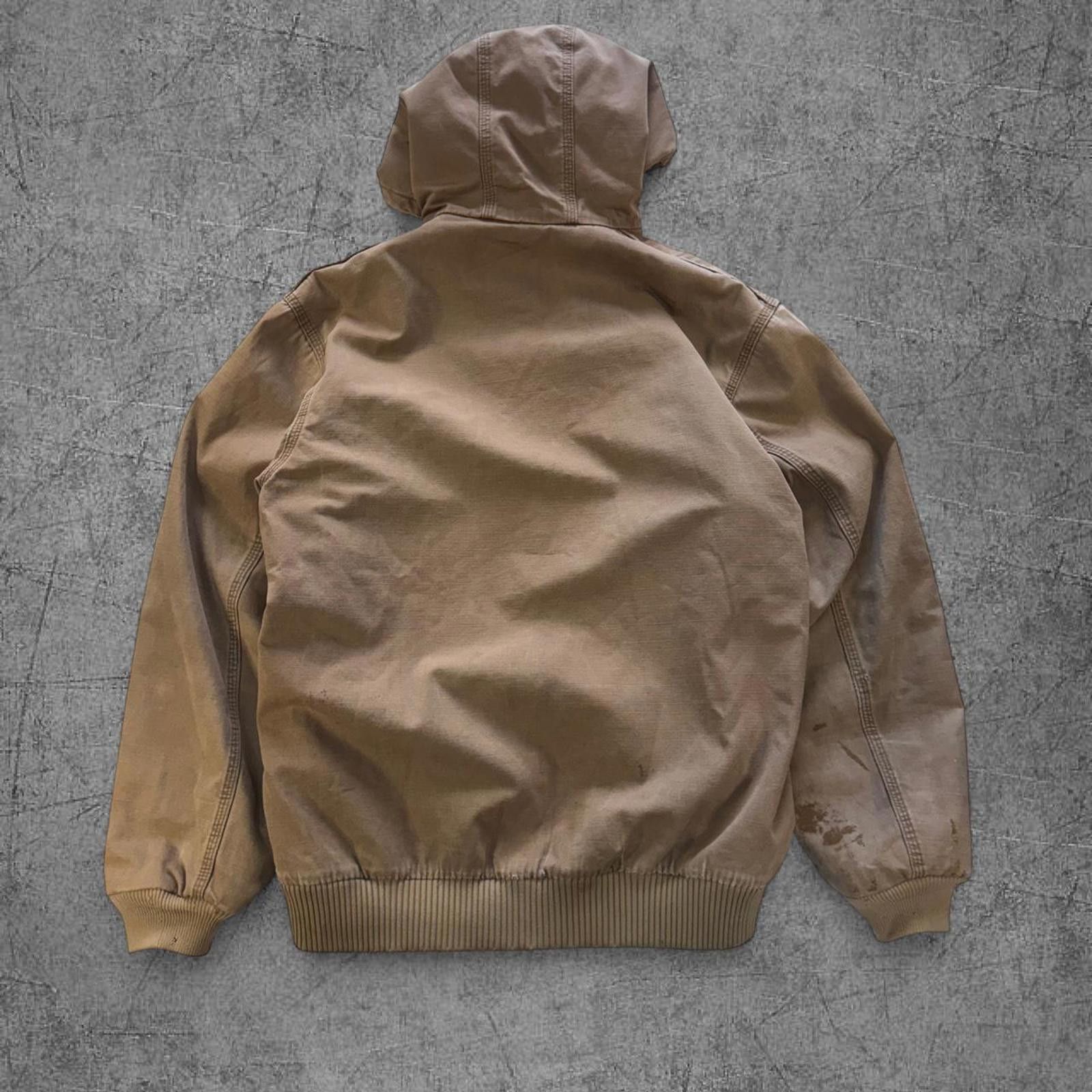 Carhartt Tan Distressed Carhartt Hooded Jacket Size US L / EU 52-54 / 3 - 8 Thumbnail