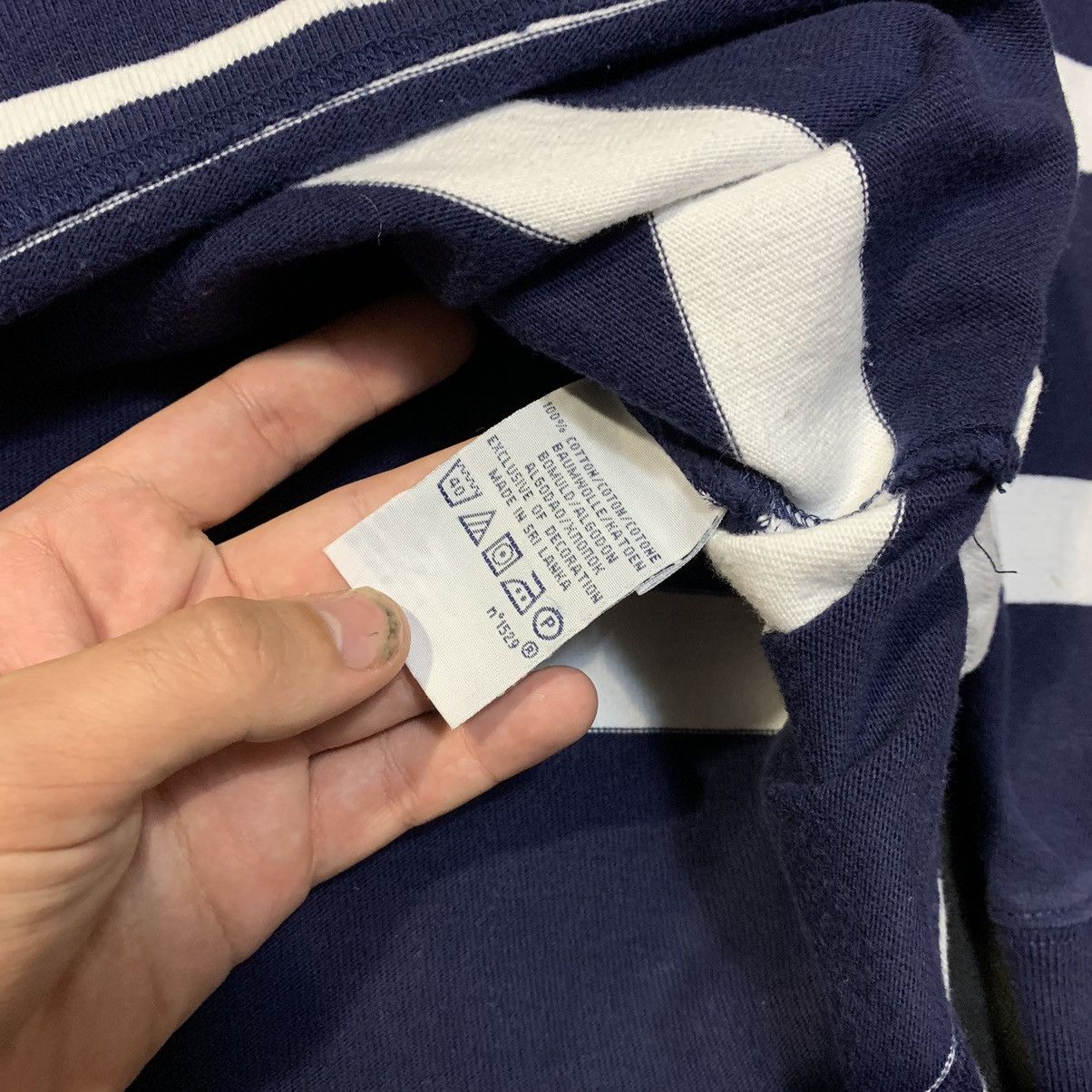 Polo Ralph Lauren × Vintage Vintage Polo Ralph Lauren Rugby Striped Size L Chief Keef Size US L / EU 52-54 / 3 - 7 Thumbnail