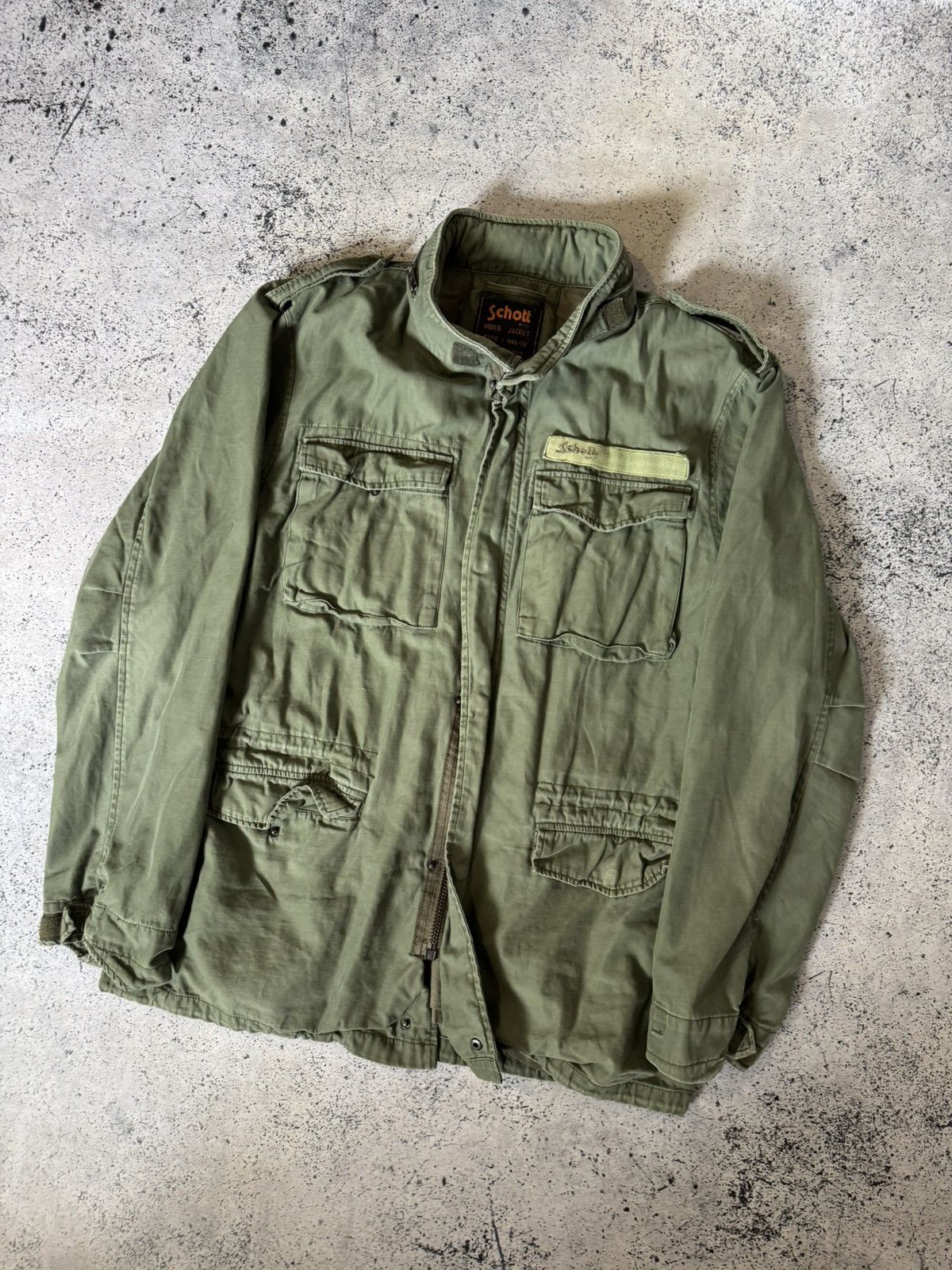 Schott Vintage M65 US Army Schott Jacket Conmar Zipper War Olive 90 Size US XL / EU 56 / 4 - 8 Thumbnail