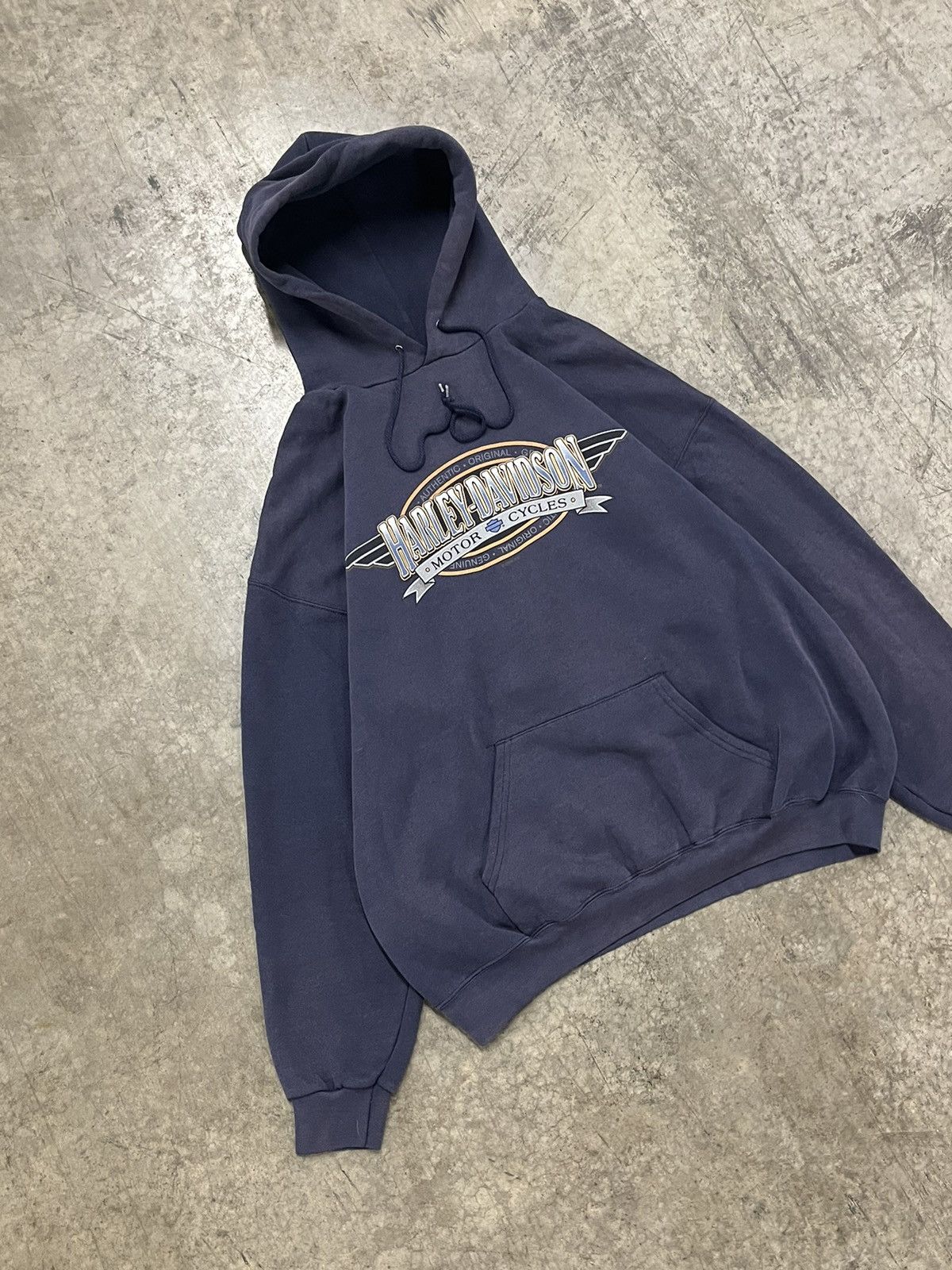 Harley Davidson × Vintage Harley Davidson vintage y2k hoodie hype boxy streetwear Size US L / EU 52-54 / 3 - 5 Thumbnail