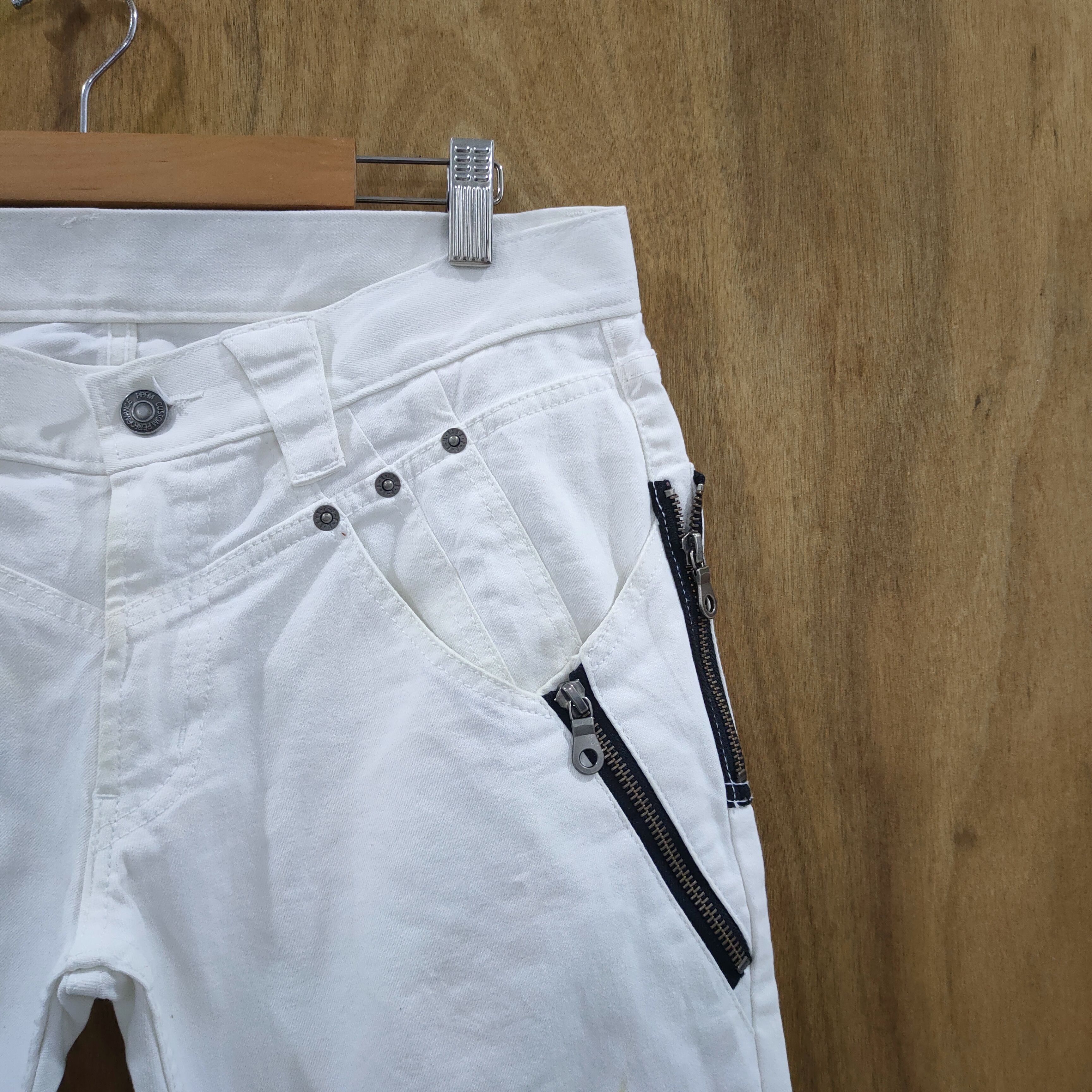 PPFM PPFM WHITE MULTIPOCKET JEAN DENIM PANTS Size US 30 / EU 46 - 5 Thumbnail