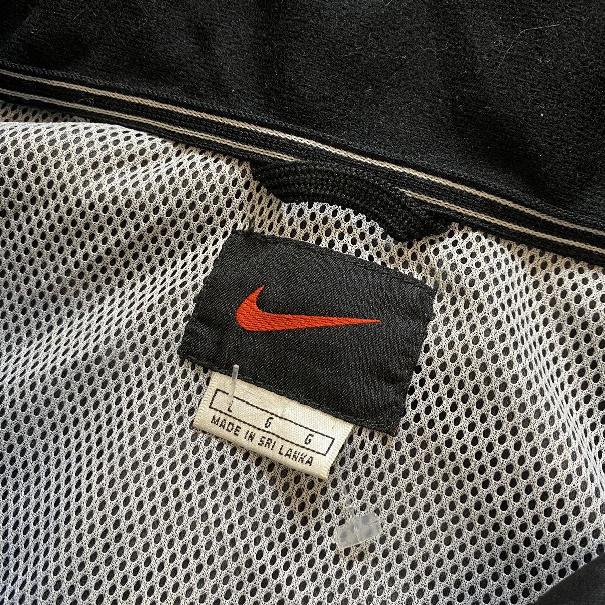 Nike × Vintage Vintage 90s Nylon Nike Jacket Mini Swoosh Baggy Fit Y2K Size US XL / EU 56 / 4 - 11 Thumbnail