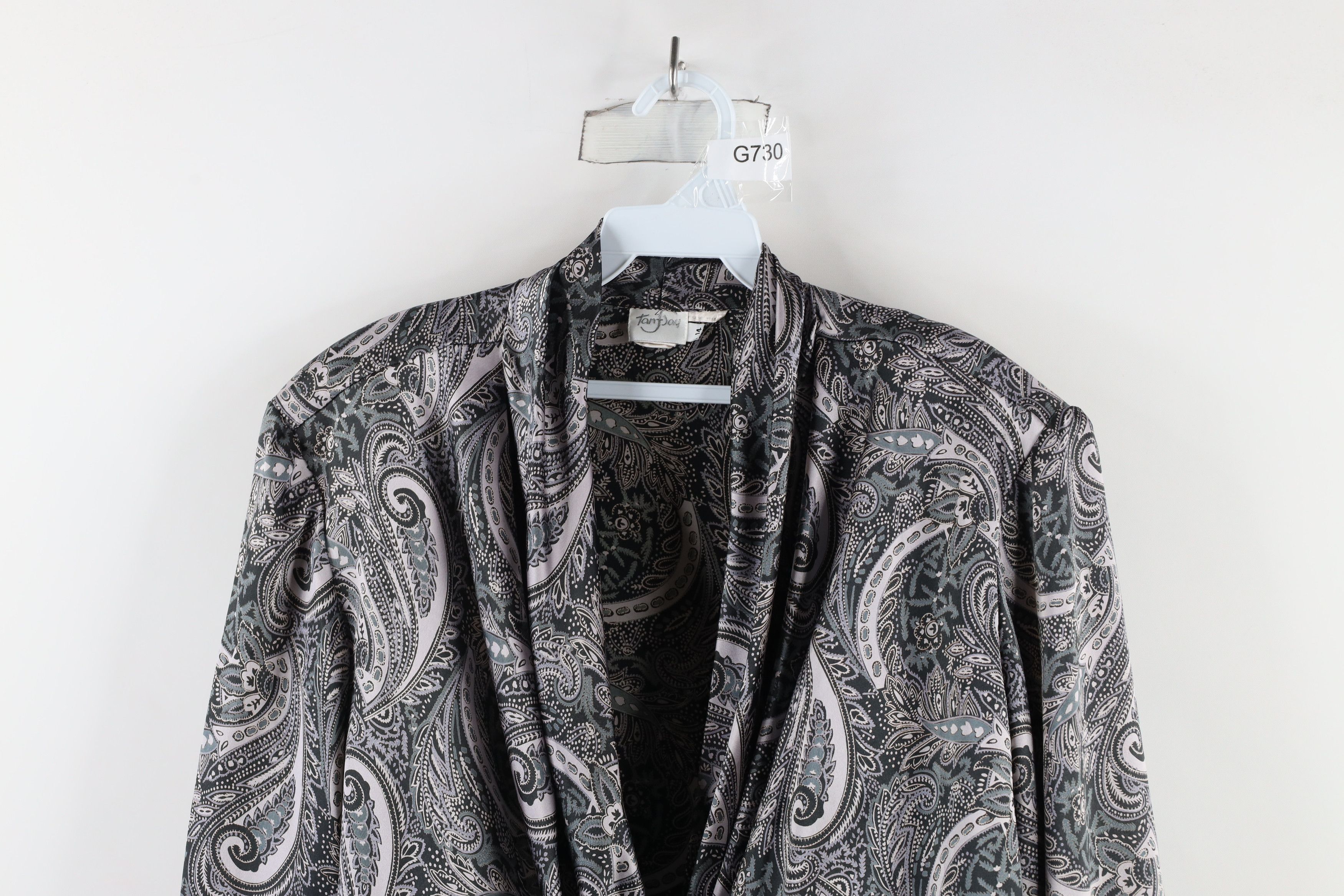 Vintage Vintage 90s Streetwear Paisley Blazer Button Shirt USA Size XL / US 12-14 / IT 48-50 - 2 Thumbnail