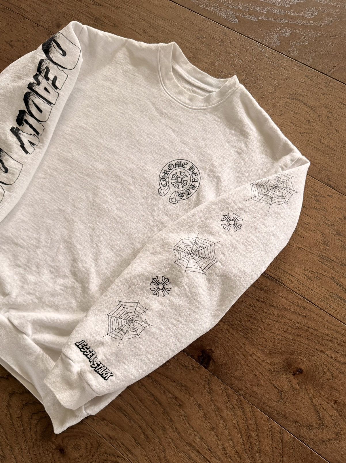 Chrome Hearts Chrome Hearts Deadly Doll Spider Web Crewneck Sweatshirt Med Size US M / EU 48-50 / 2 - 4 Thumbnail