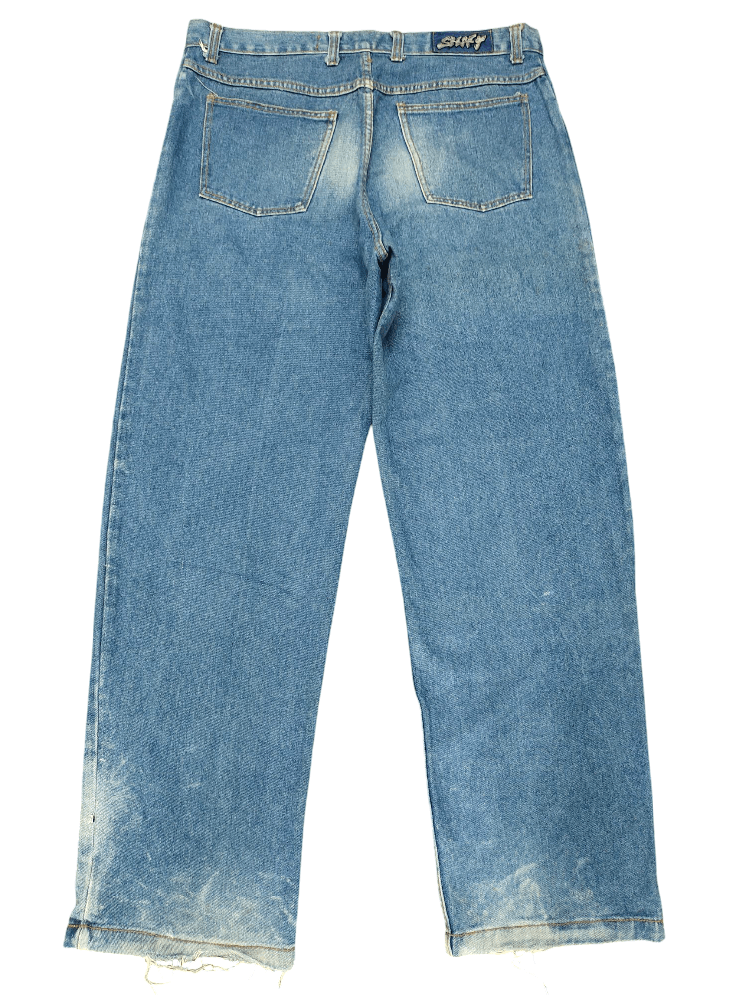 Pelle Pelle Vintage 90s Shaft Skateboards Distress Faded Baggy Jeans Size US 38 / EU 54 - 9 Thumbnail