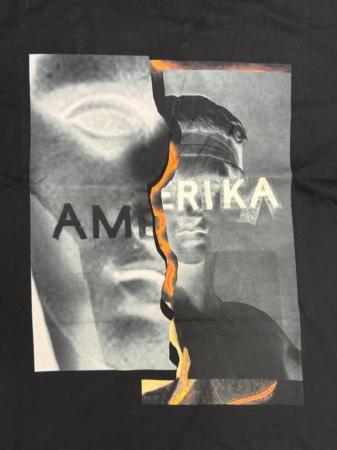 Givenchy SS2015 Givenchy Amerika Black T-Shirt by Riccardo Tisci Size US M / EU 48-50 / 2 - 6 Thumbnail