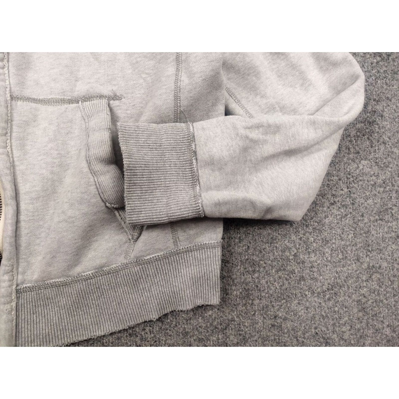 Abercrombie & Fitch VINTAGE Abercrombie & Fitch Logo Hoodie Mens L Gray Zip Fur 90s Opium Style Logo 6 Was 9 Gothic Christmas? Size US L / EU 52-54 / 3 - 7 Thumbnail