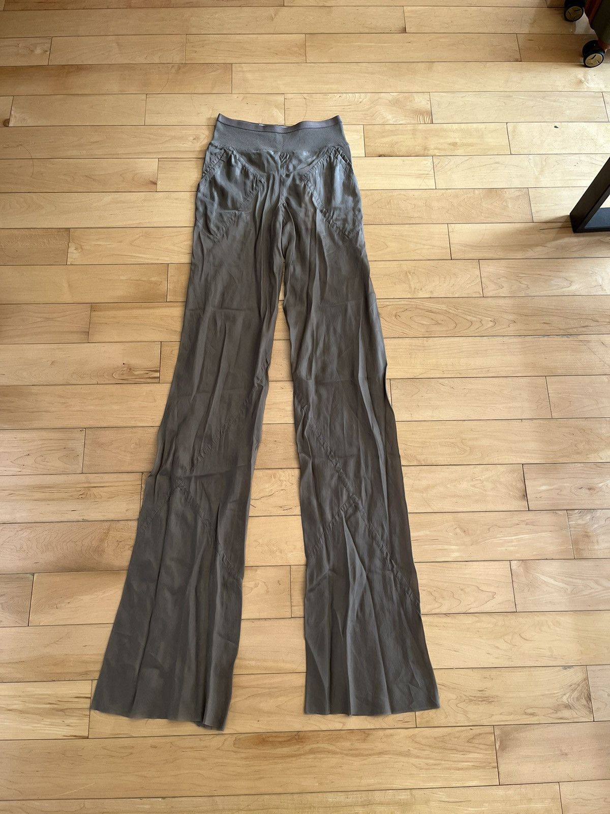 image of NWT - Rick Owens Bias Pants in Grey, Women's (Size 30)