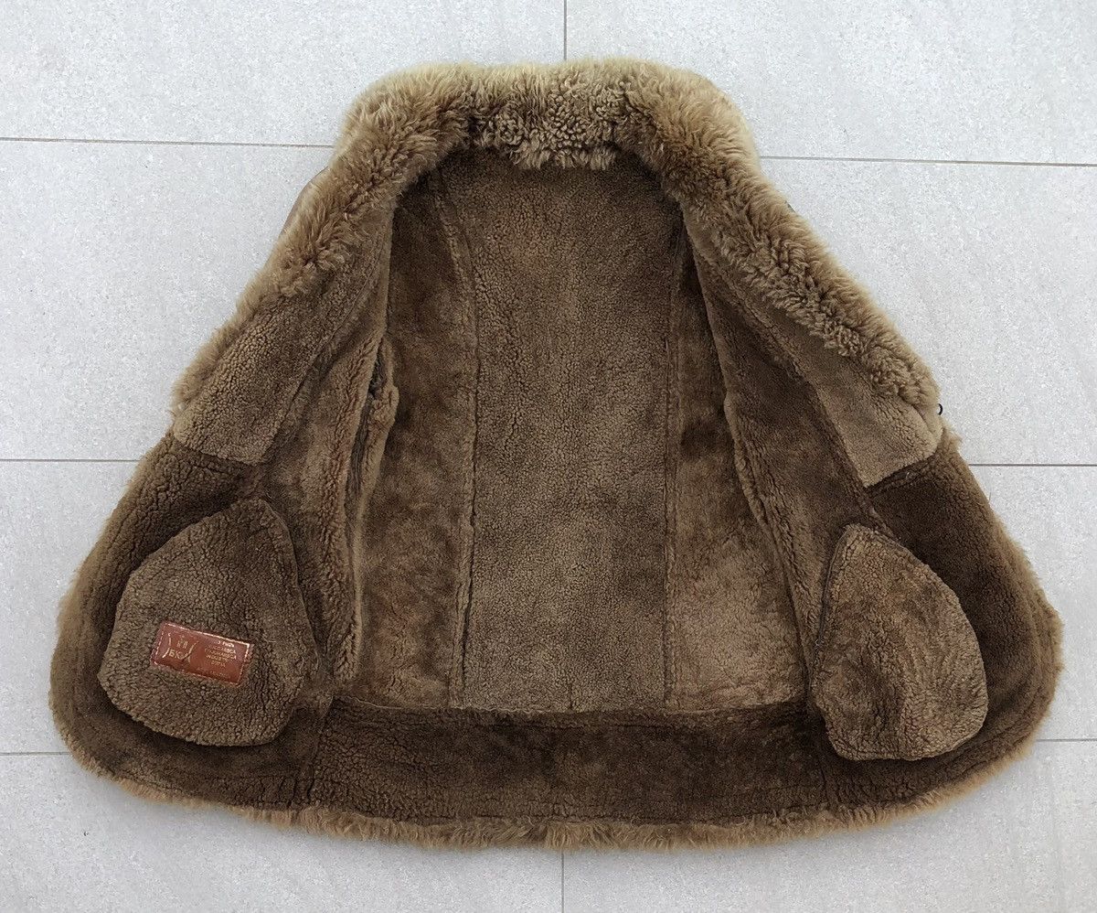 Japanese Brand Vintage Real Leather Sheepskin Fur Coat Made in Spain Size M / US 6-8 / IT 42-44 - 10 Thumbnail