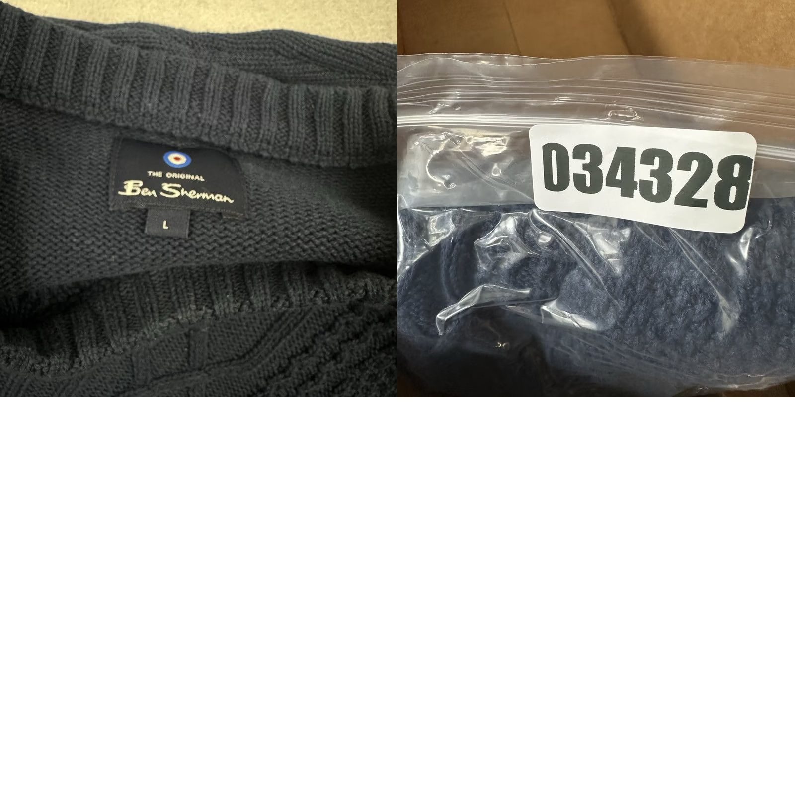 Ben Sherman Ben Sherman Sweater Men Large Blue Crew Neck Long Sleeve Pullover Cable-Knit L Casual Preppy Logo Shirt Size US L / EU 52-54 / 3 - 8 Thumbnail