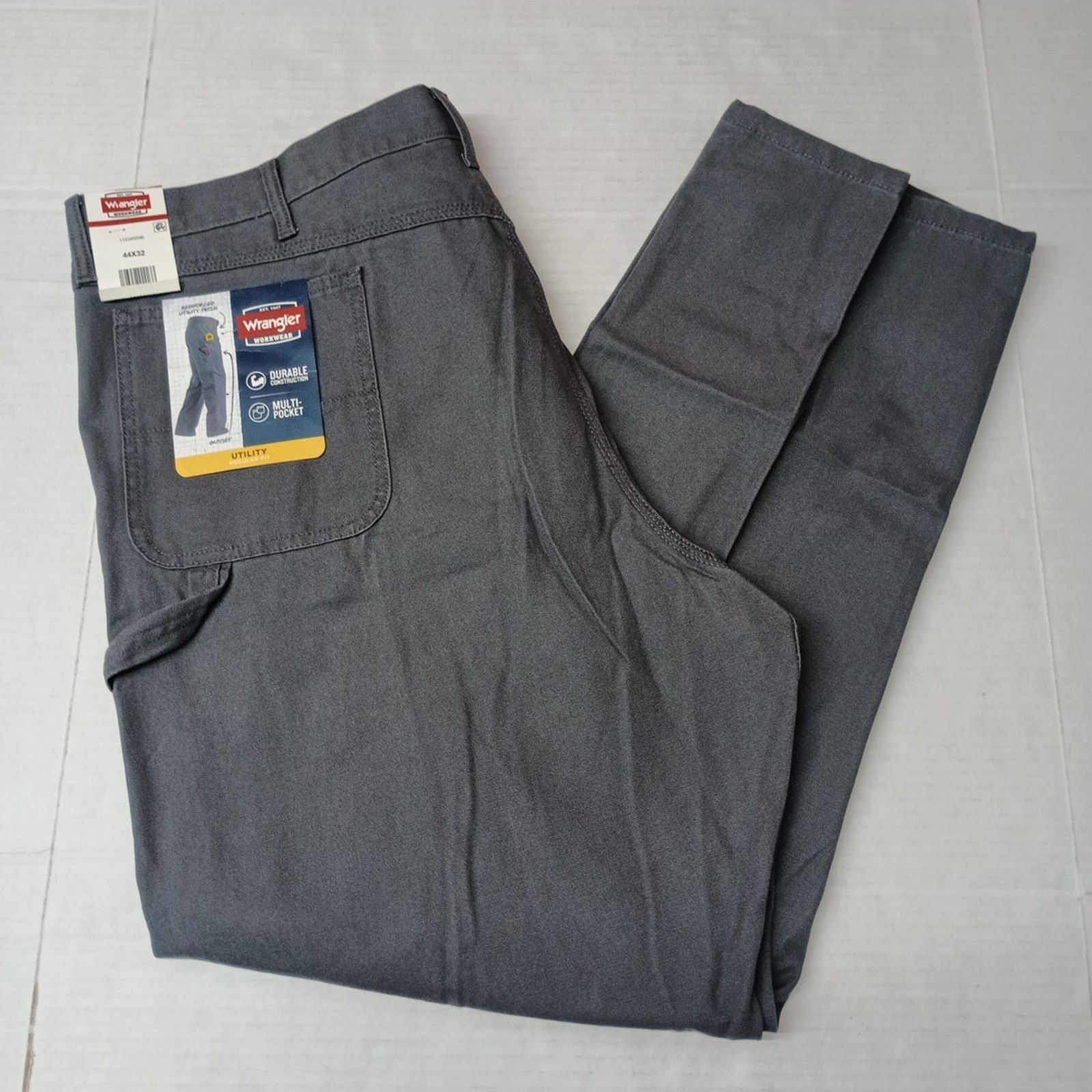 Wrangler Wrangler Workwear Carpenter Pants Men 44x32 Gray Regular Fit Size US 44 / EU 60 - 1 Thumbnail