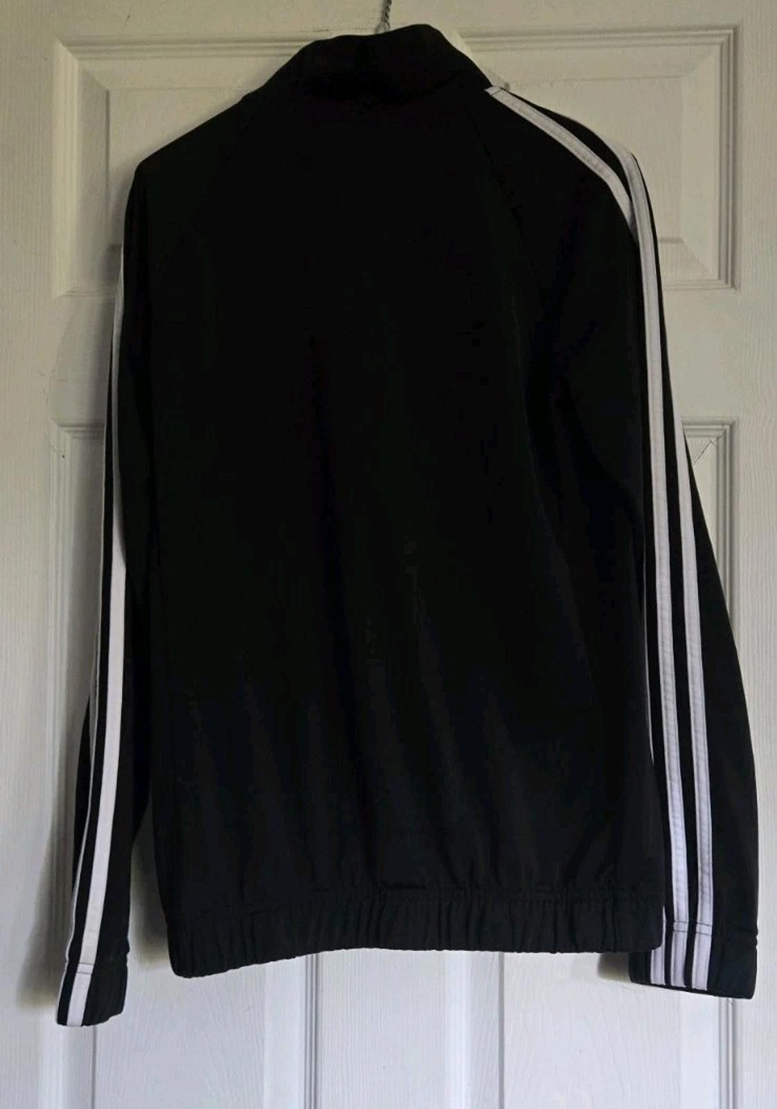 Adidas Adidas Black White Classic 3 Stripe Track Jacket Womens Medi Size M / US 6-8 / IT 42-44 - 9 Thumbnail