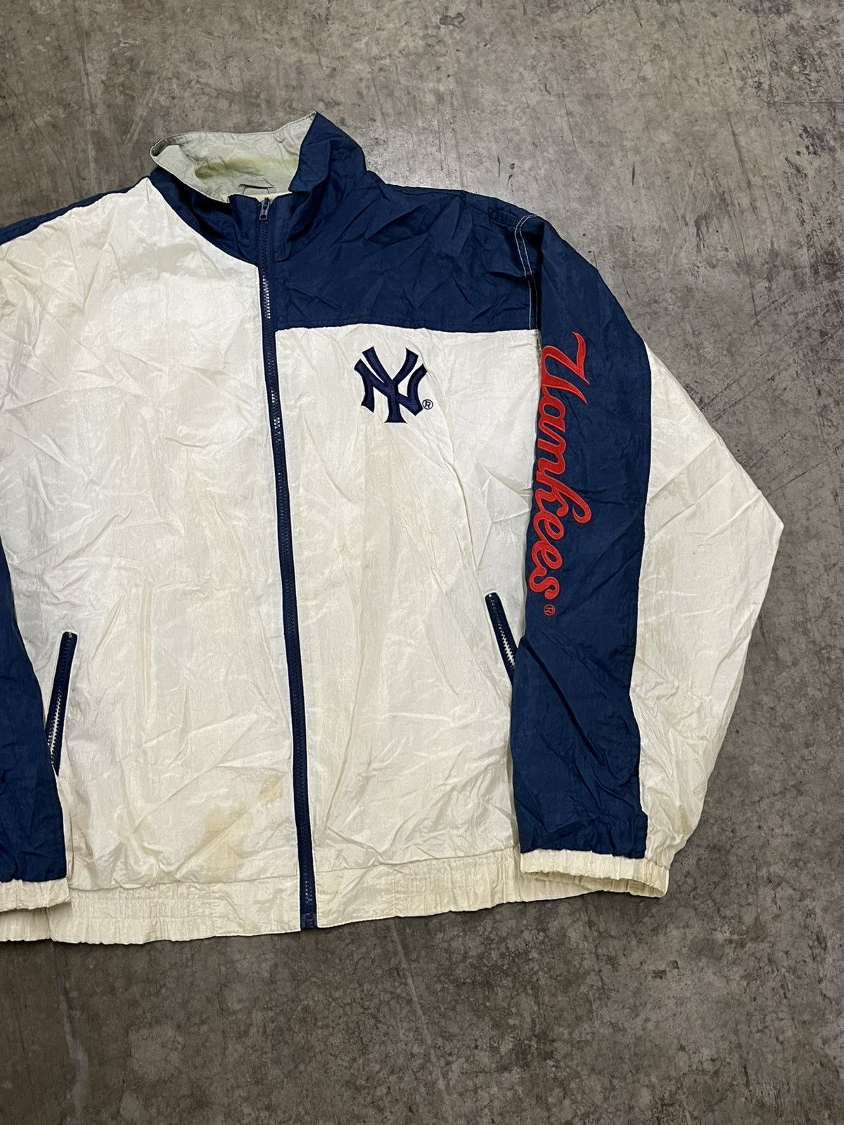 Vintage NY Yankees vintage light weight windbreaker hype rare 90s Size US XL / EU 56 / 4 - 7 Thumbnail