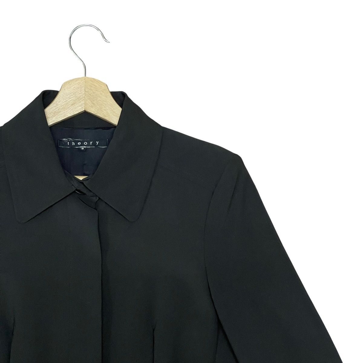 Theory Theory Women’s Minimalist Slim Fit Tailored Car Coat Jacket Size S / US 4 / IT 40 - 3 Thumbnail