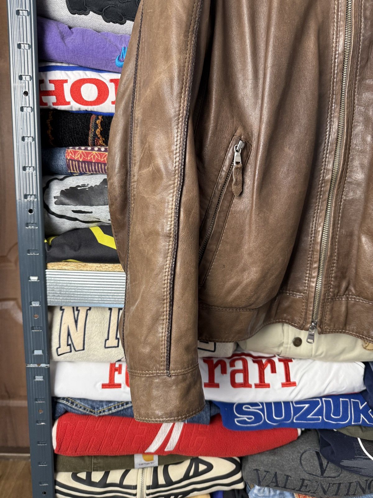 Gimo's Gimos Pelle Leather Bomber Jacket Japanese Style Size US L / EU 52-54 / 3 - 5 Thumbnail