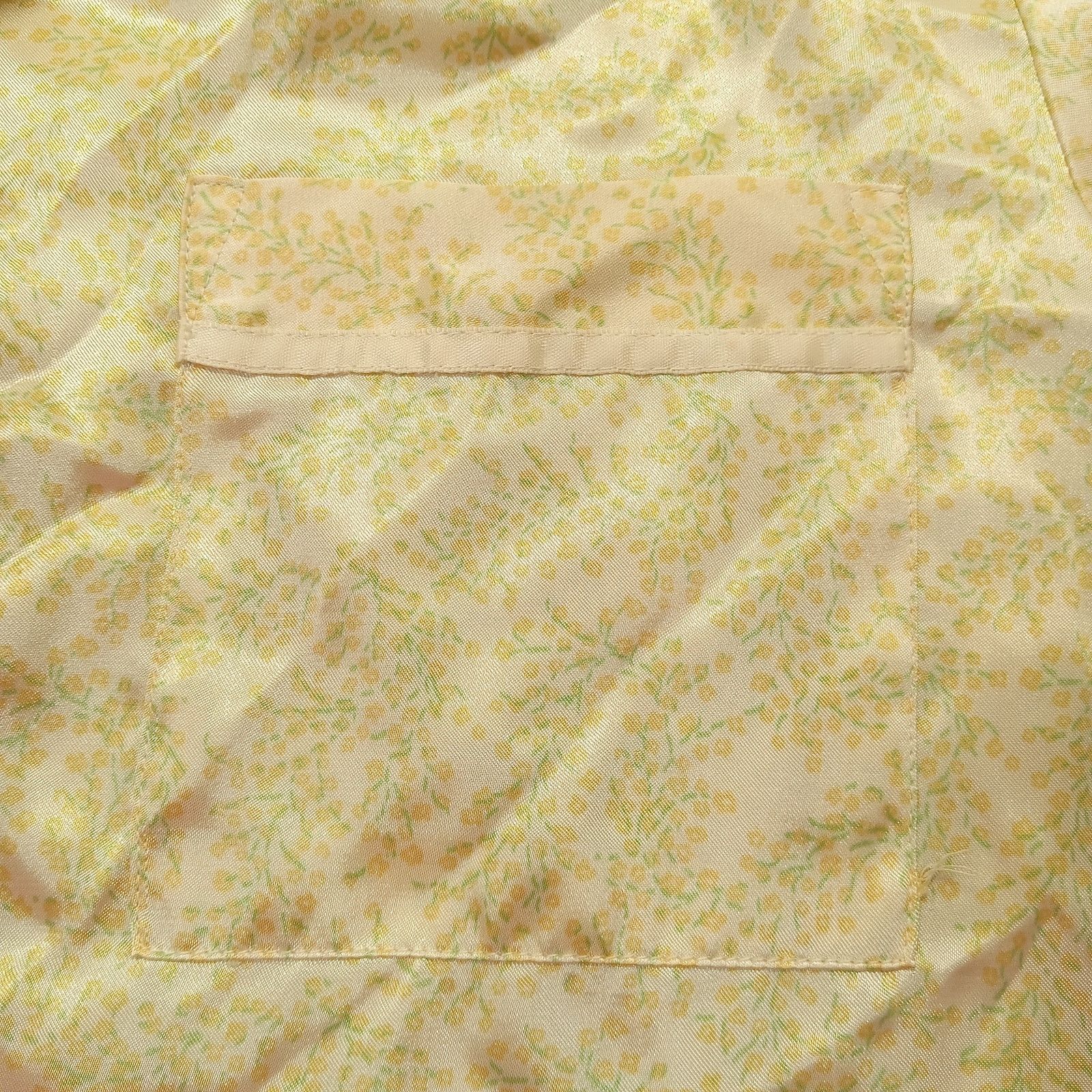 & Other Stories Secret Treasures Pajama Top S Women's Satin Yellow Floral Size S / US 4 / IT 40 - 4 Thumbnail