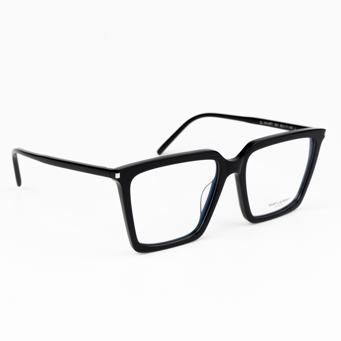 Saint Laurent Paris NEW Saint Laurent SL474OPT 001 Square Unisex Eyeglasses Size ONE SIZE - 4 Thumbnail