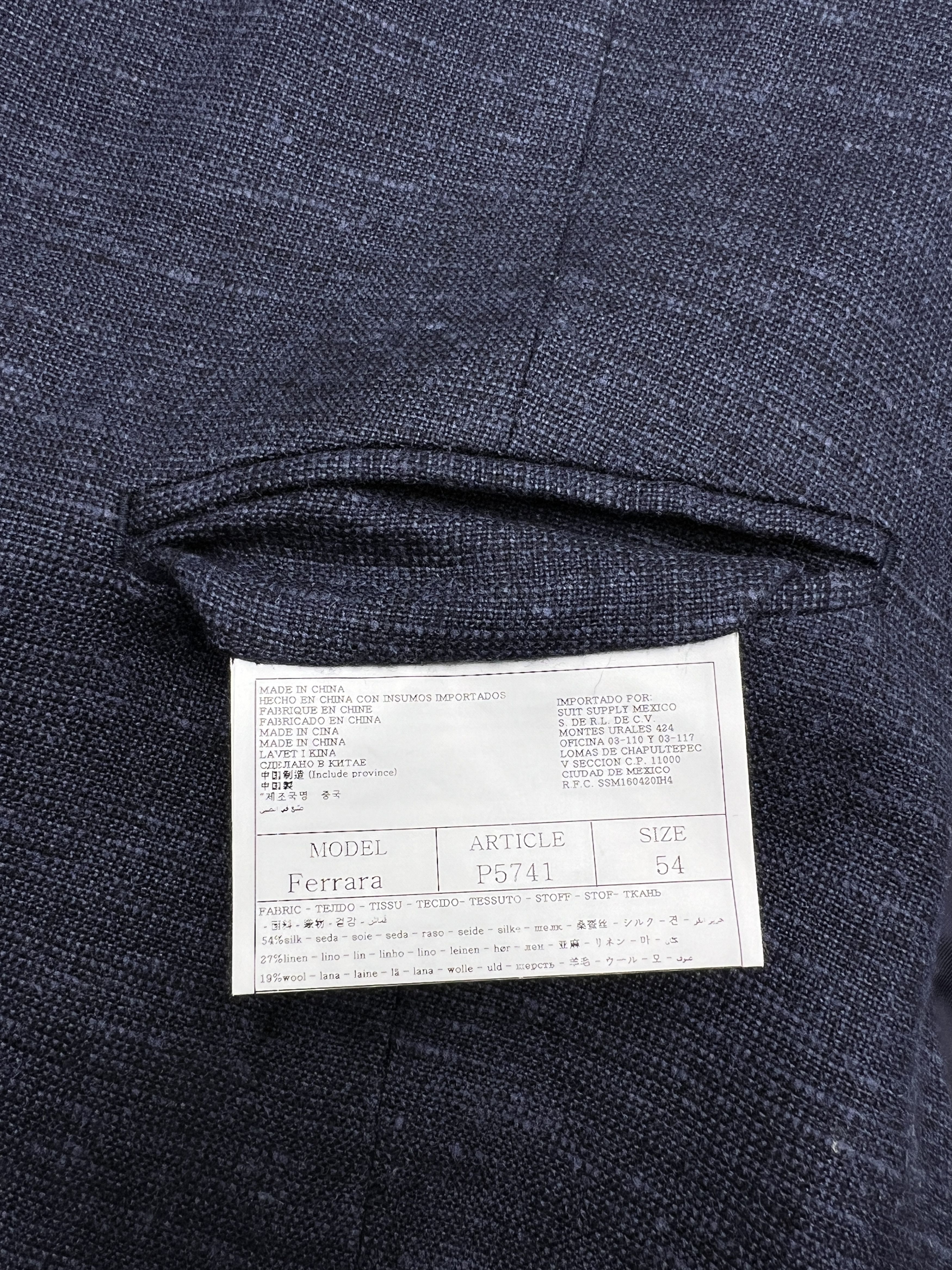Suitsupply Lazio Silk Linen Wool Blazer Waistcoat Suit EU:54; UK/US:44S Size 44S - 15 Thumbnail