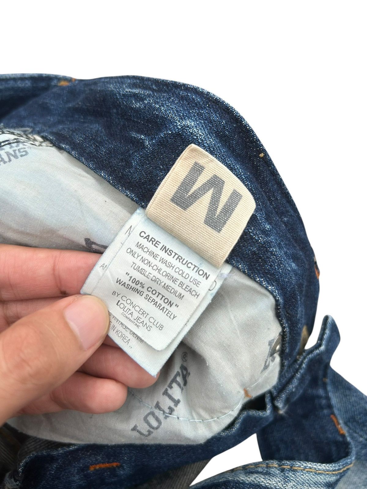 Kapital YOSHITOMO NARA LOLITA Exotic Vintage Distressed Denim Jeans Size US 33 - 13 Thumbnail