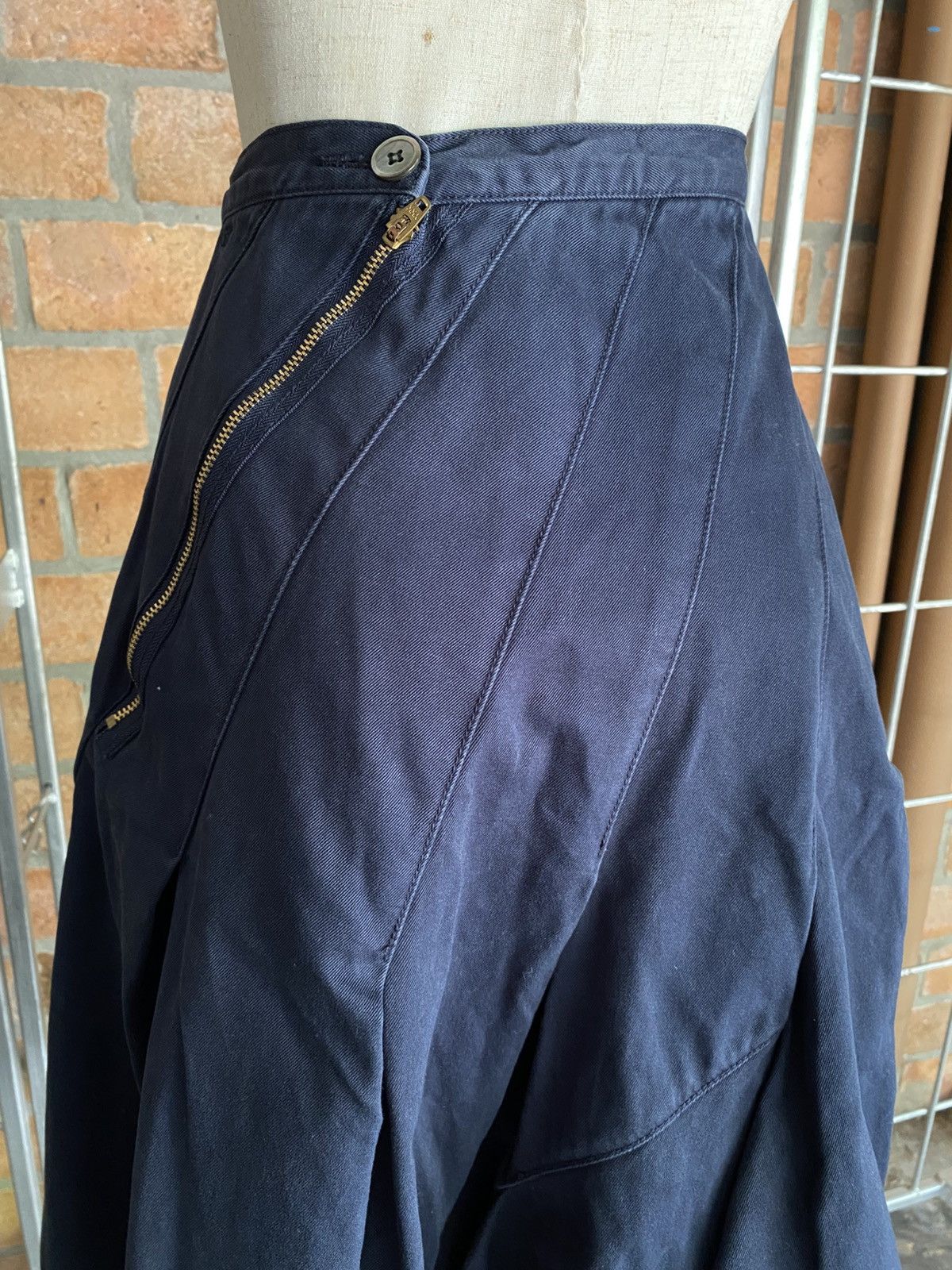 mercibeaucoup Mercibeaucoup Dark Blue Long Skirt Size 26" / US 2 / IT 38 - 4 Thumbnail