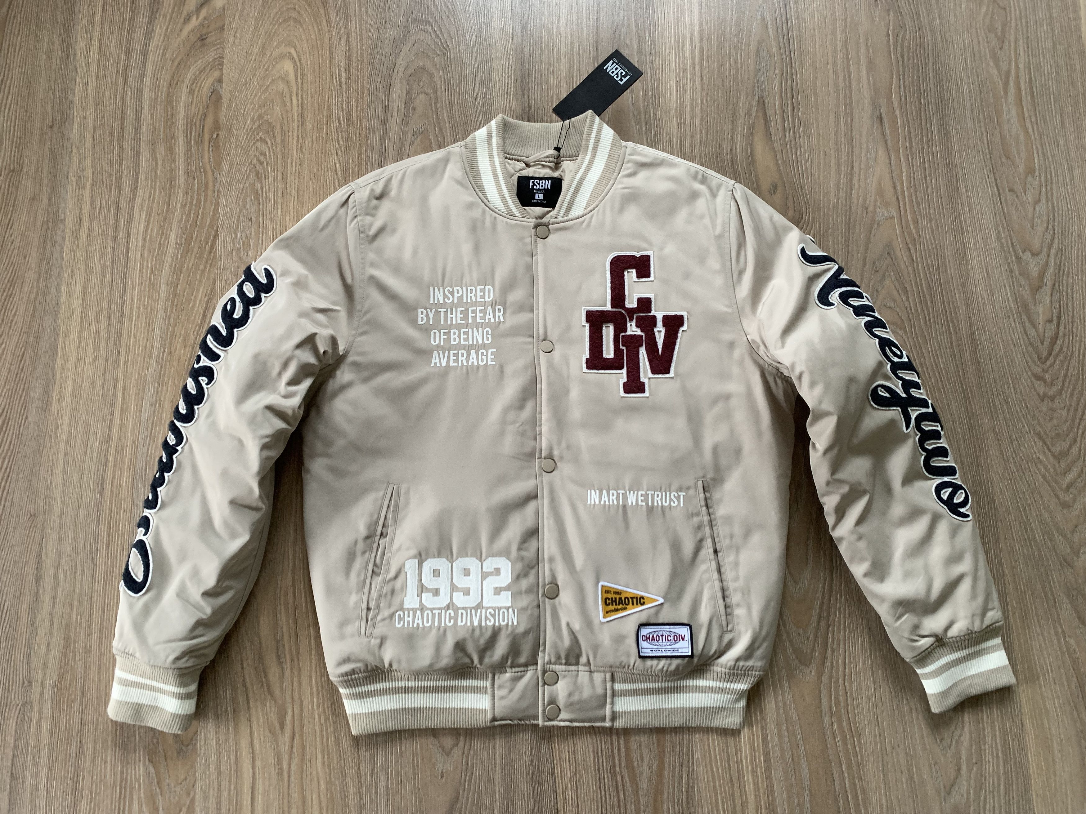 Other Fisbone Chaotic New Hype Bomber Stripe Jacket Size US L / EU 52-54 / 3 - 2 Thumbnail