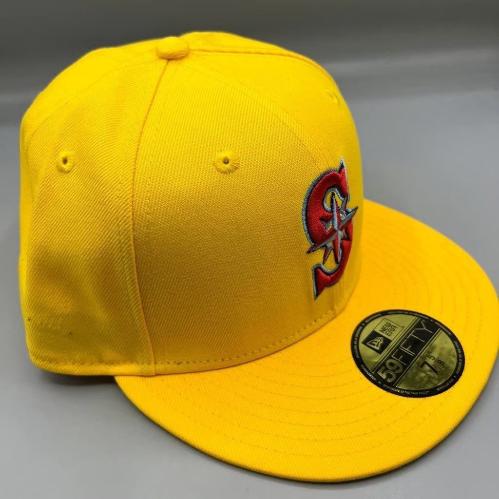 New Era Seattle Mariners Hat Men 7 5/8 59Fifty New Era Fitted Cap Size ONE SIZE - 3 Thumbnail