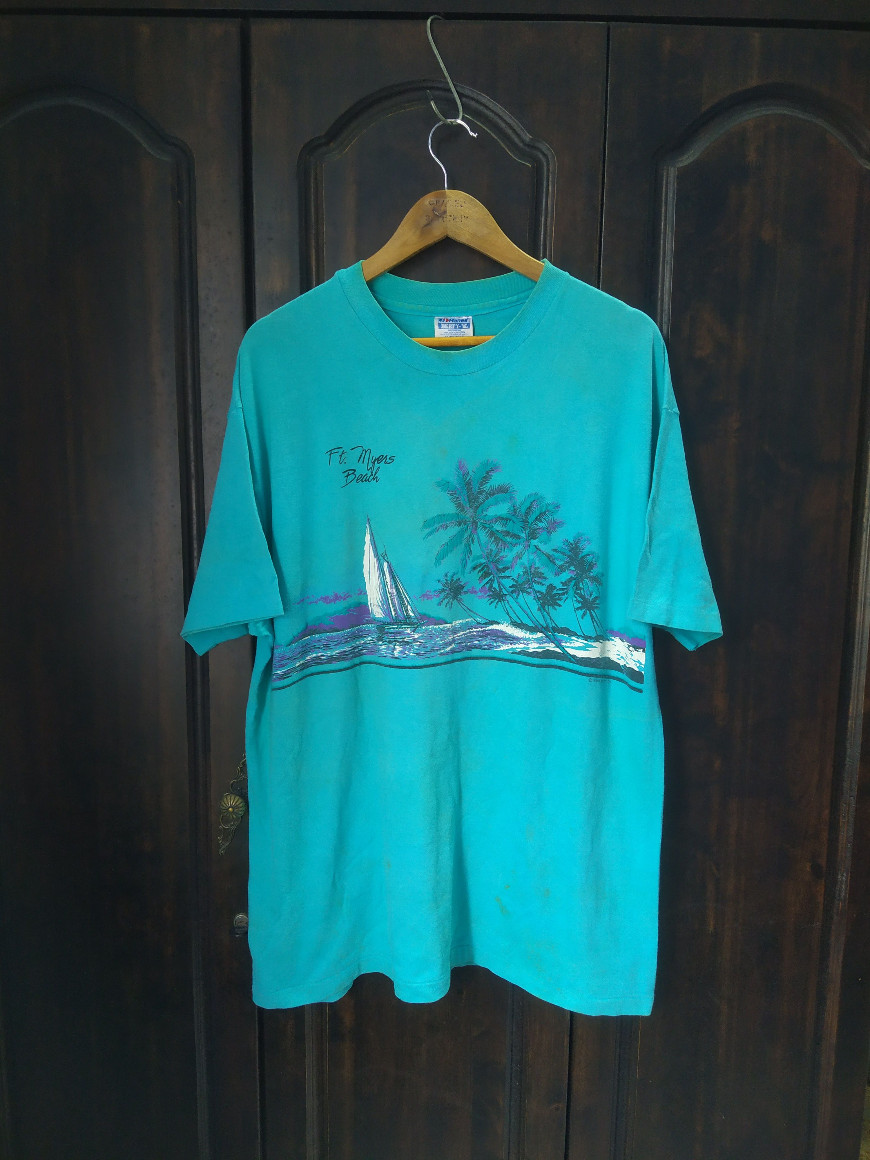 Vintage Ft. Myers Beach Super Rare Vintage 90's Size US XL / EU 56 / 4 - 1 Thumbnail