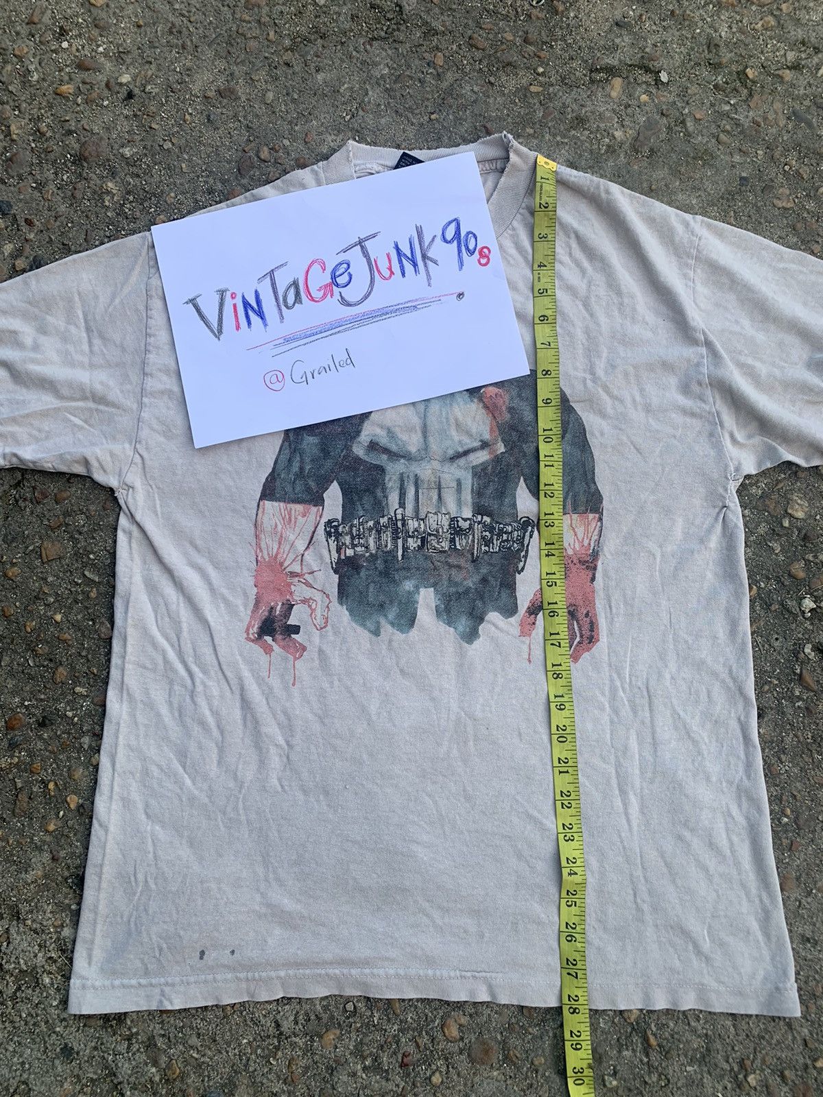 The Hundreds × Vintage Marvel The Punisher T-shirt Size US M / EU 48-50 / 2 - 12 Thumbnail