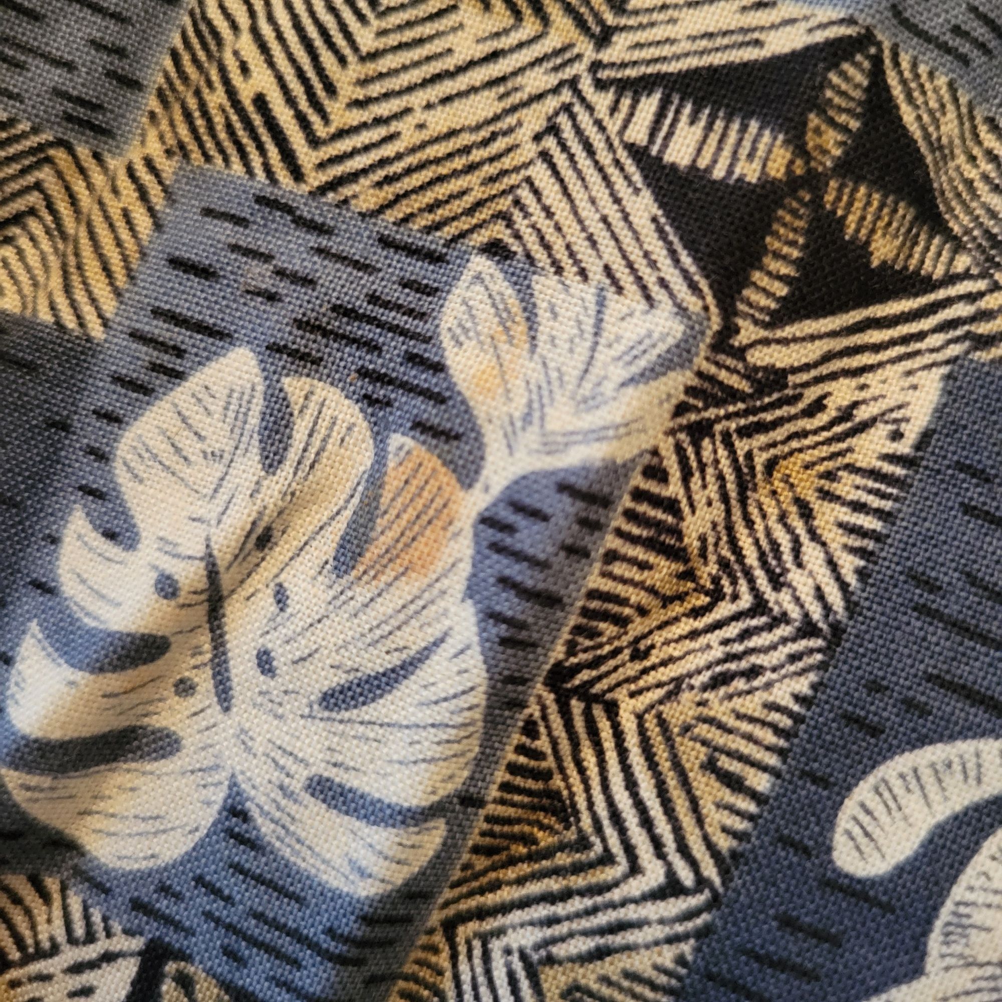 Other Hawaiian Aloha Camp Shirt XL Cotton Turtle Leaf Print Short Size US XL / EU 56 / 4 - 4 Thumbnail