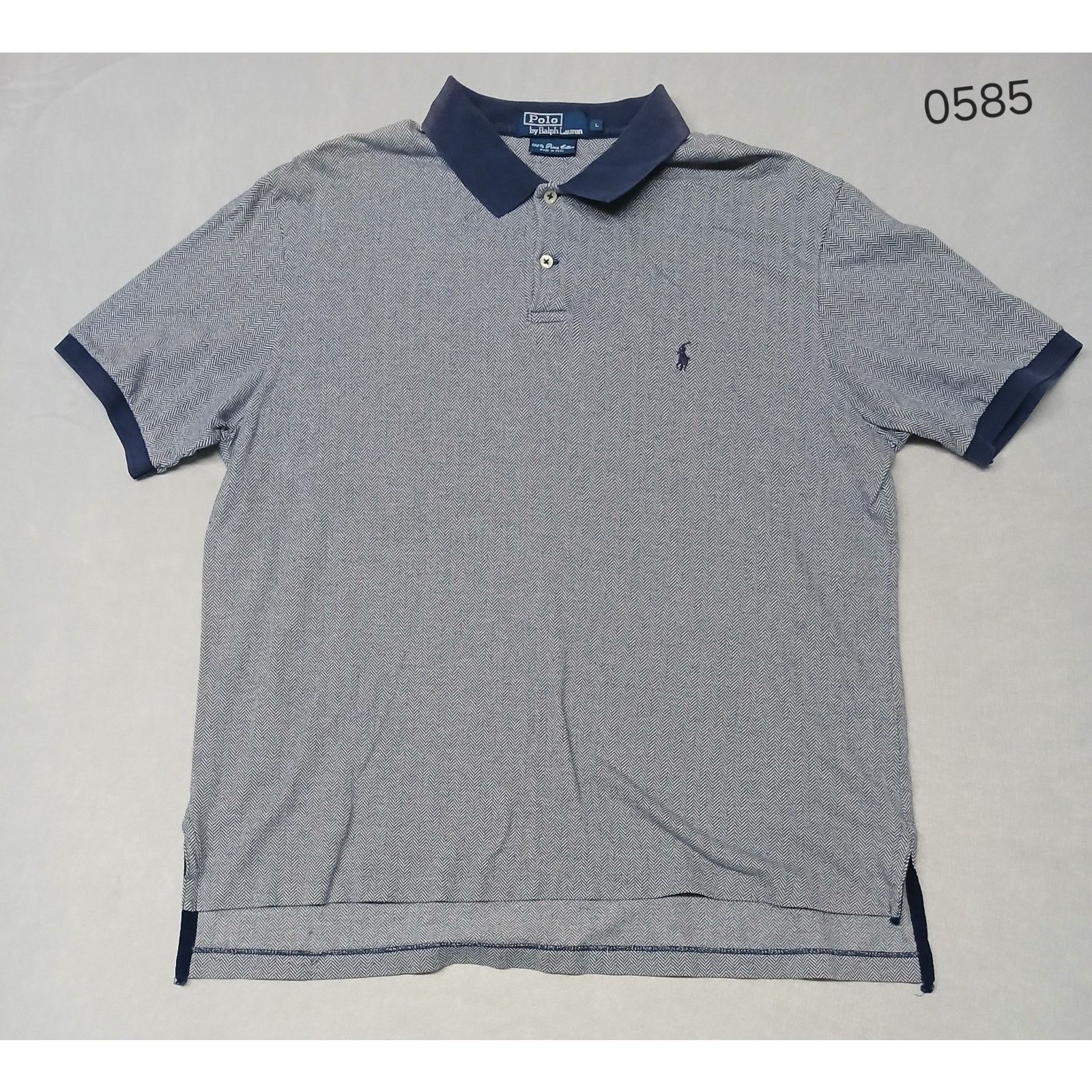 Ralph Lauren Polo Ralph Lauren (Large) Blue Pima Cotton Button Shirt Size US L / EU 52-54 / 3 - 1 Thumbnail