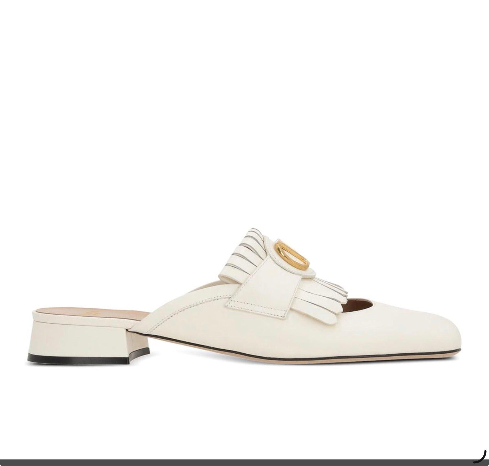 Valentino Valentino Vlogo Moccasin Fringes Mules SIZE 35 Size ONE SIZE - 1 Thumbnail