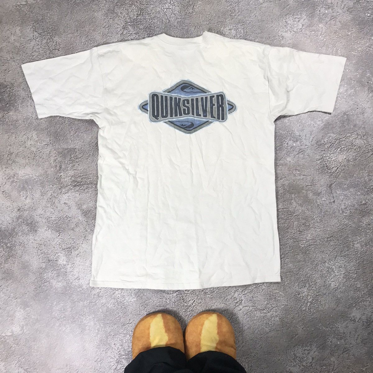 Vintage Vintage 90s Quicksilver Graphic Tee Sun Faded Skate Baggy XL Size US XL / EU 56 / 4 - 1 Thumbnail