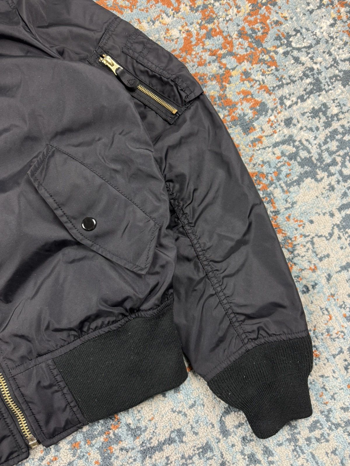 Alpha Industries Vintage Y2K Alpha Industries MA-1 nylon bomber jacket flight Size US M / EU 48-50 / 2 - 7 Thumbnail
