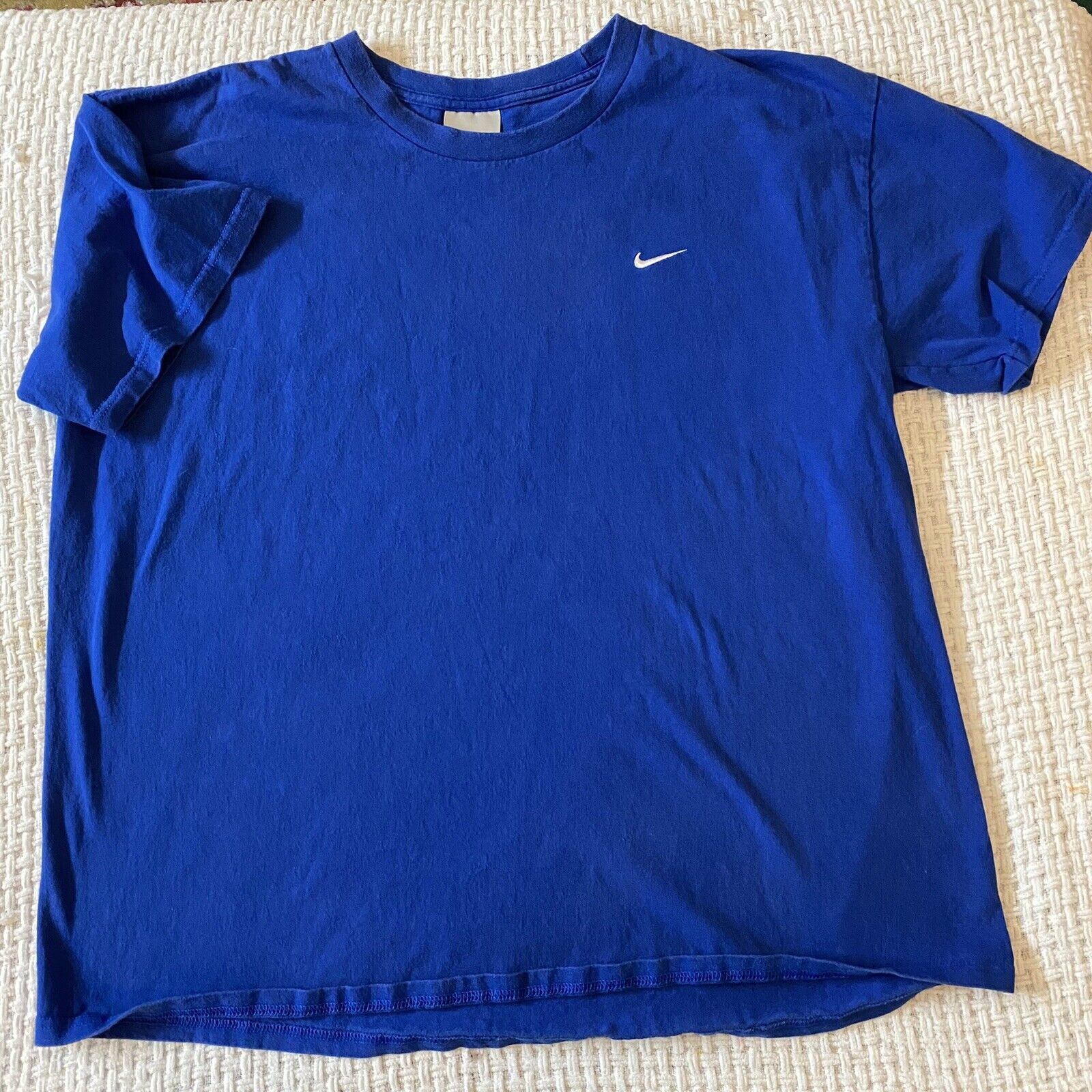 Nike Vintage Nike Y2K TShirt XL Royal Blue Embroidered Swoosh Logo