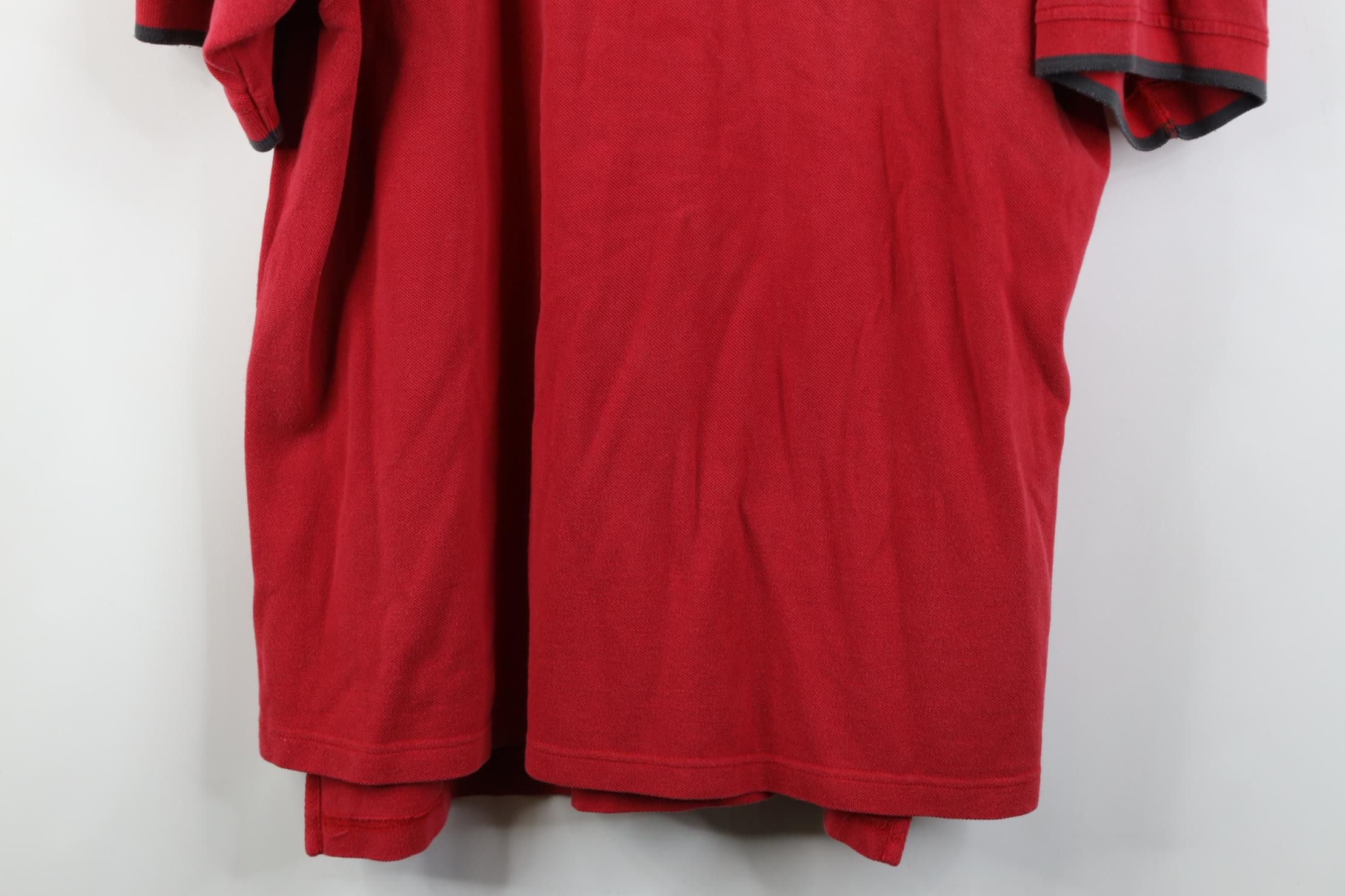 Adidas Vintage 90s Adidas Baggy Fit Collared Golf Polo Shirt Red Size US XL / EU 56 / 4 - 3 Thumbnail