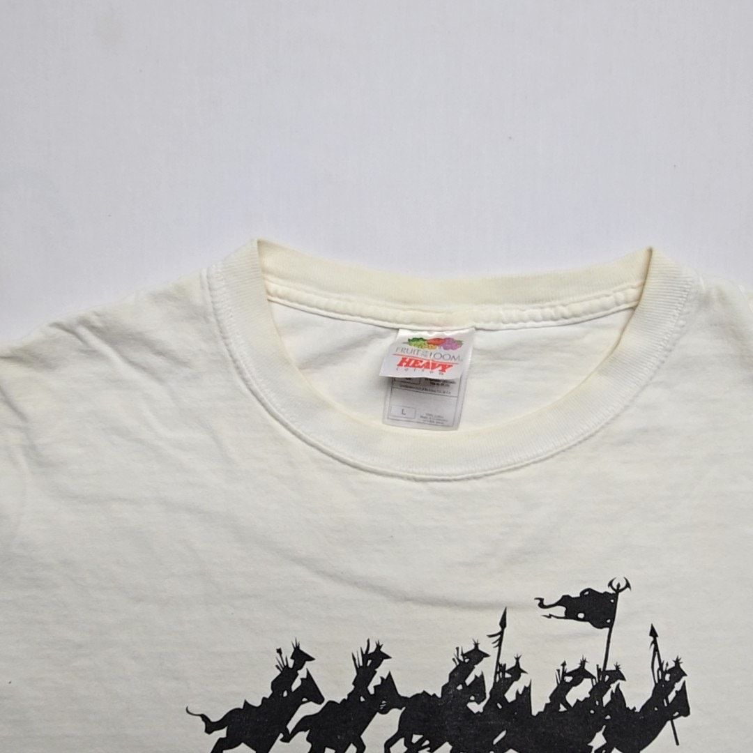 Fruit Of The Loom Vintage Icelantic Skis Graphic Tee Horsemen L White Shirt Size US L / EU 52-54 / 3 - 7 Thumbnail