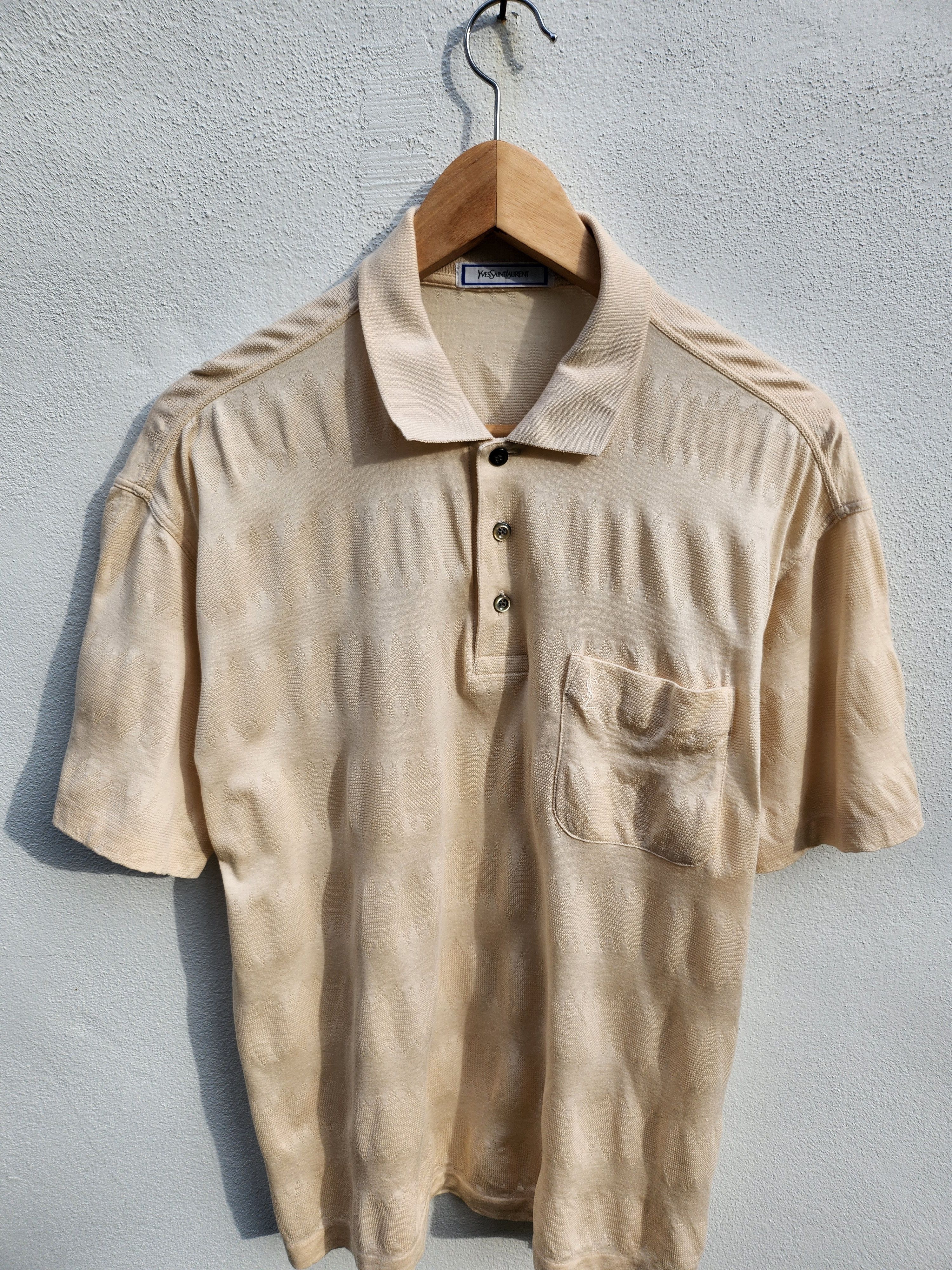 Yves Saint Laurent 💥YSL Yves Saint Laurent Small Logo Polos Size US M / EU 48-50 / 2 - 2 Thumbnail