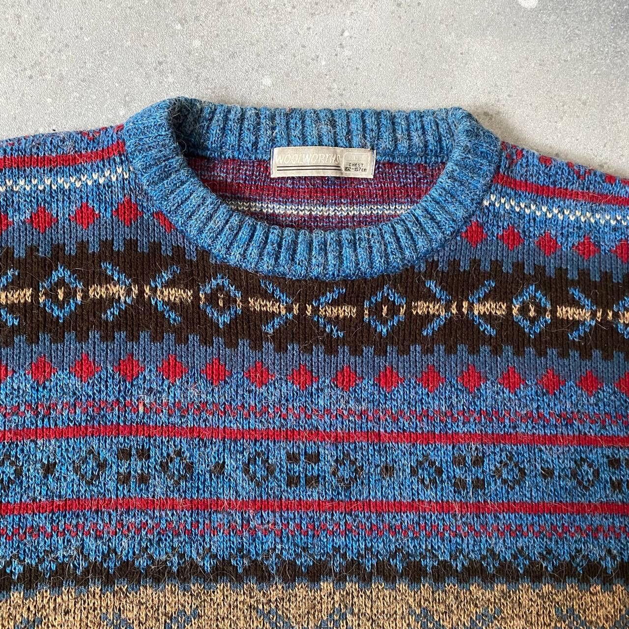 Japanese Brand × Seditionaries × Vintage 90s Vintage Multicolour Knit Retro Sweater (Coogi style) Size US M / EU 48-50 / 2 - 5 Thumbnail