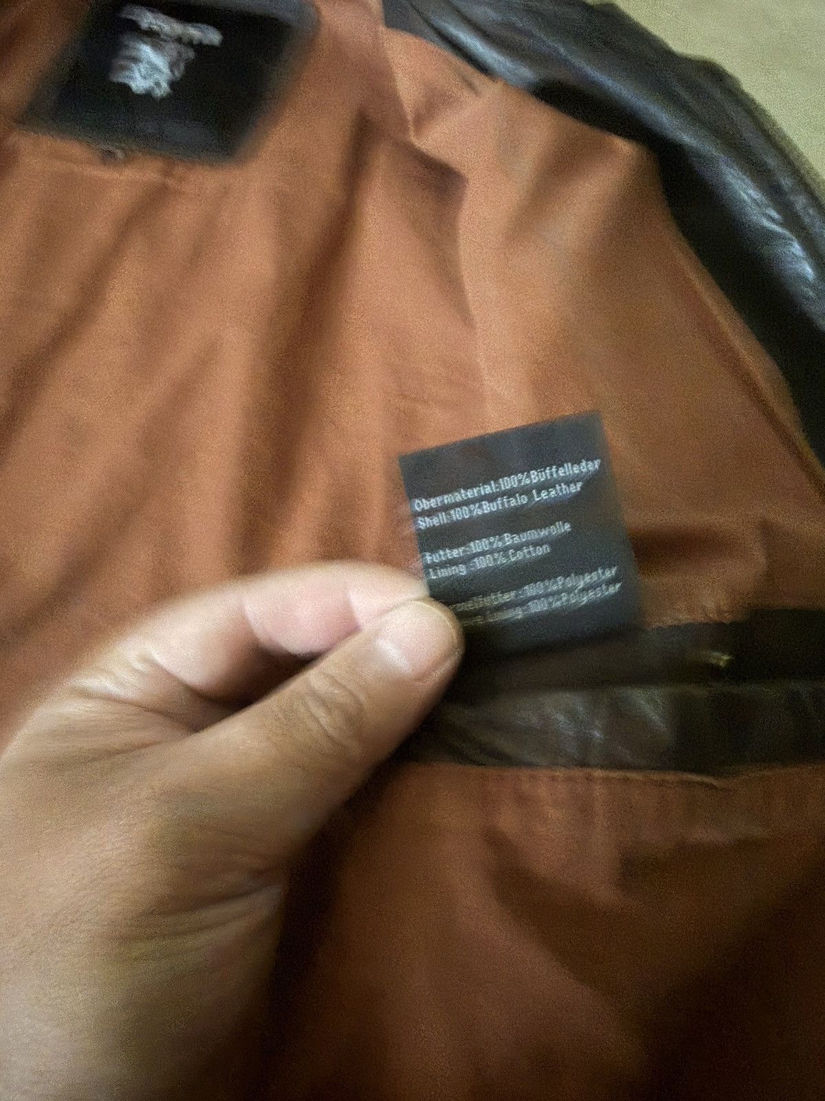 tigha Tigha Buffalo Leather Field Jacket Brown Small Size US S / EU 44-46 / 1 - 7 Thumbnail