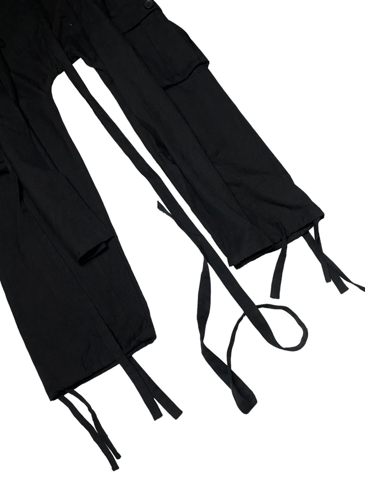 If Six Was Nine × Japanese Brand 2000's Rovski Drop Crotch Laces Pants Size US 36 / EU 52 - 4 Thumbnail