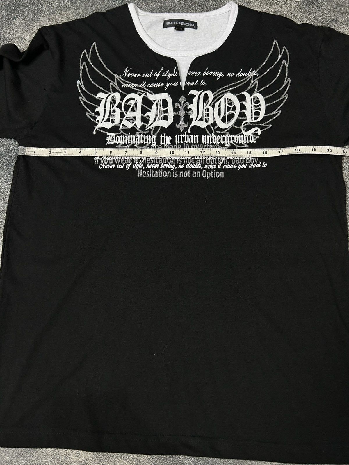 Japanese Brand Y2k Badboy USA double Layer Poem longsleeve Size US L / EU 52-54 / 3 - 8 Thumbnail