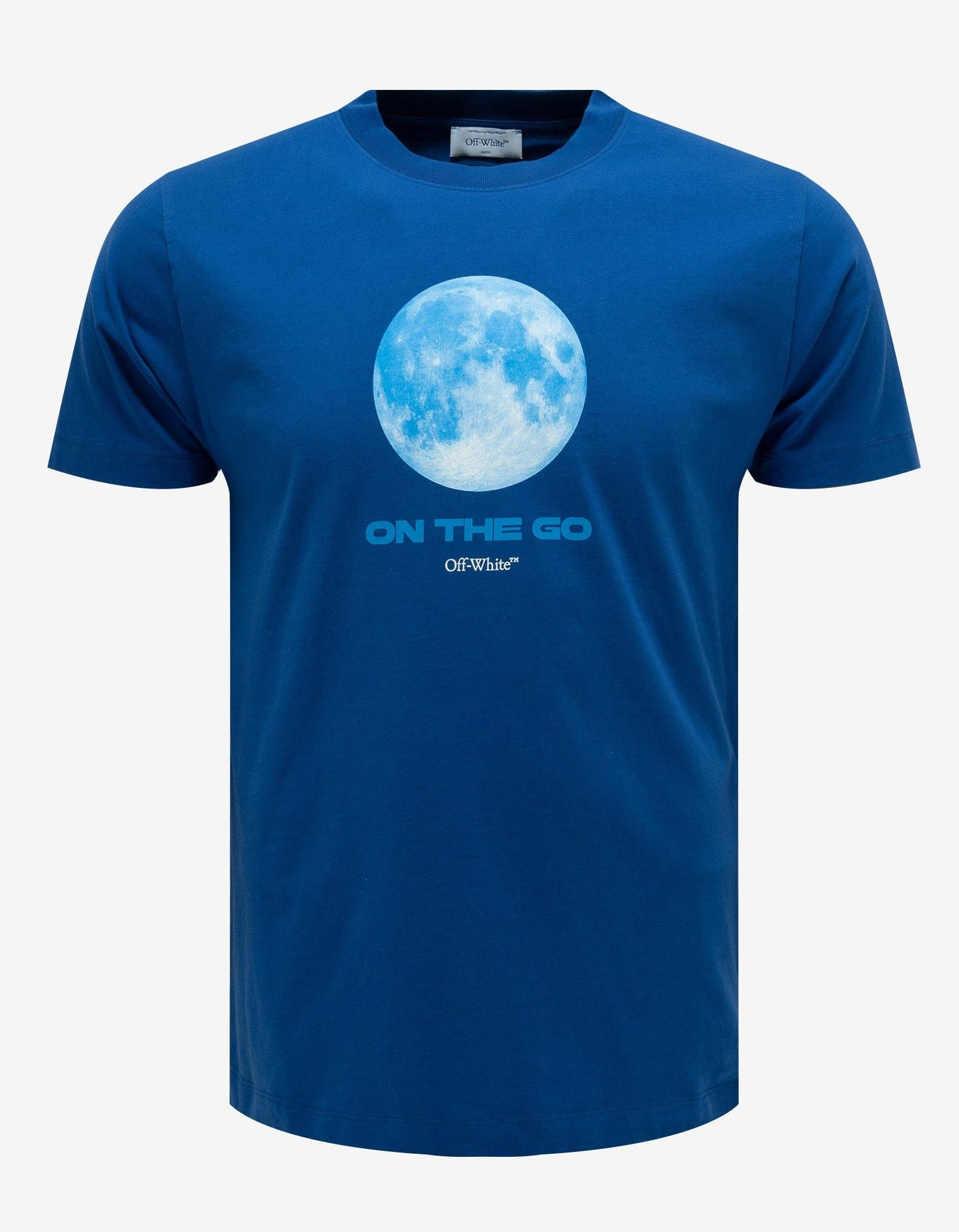 Off-White Blue On The Go Moon Slim T-Shirt Size US XL / EU 56 / 4 - 1 Thumbnail