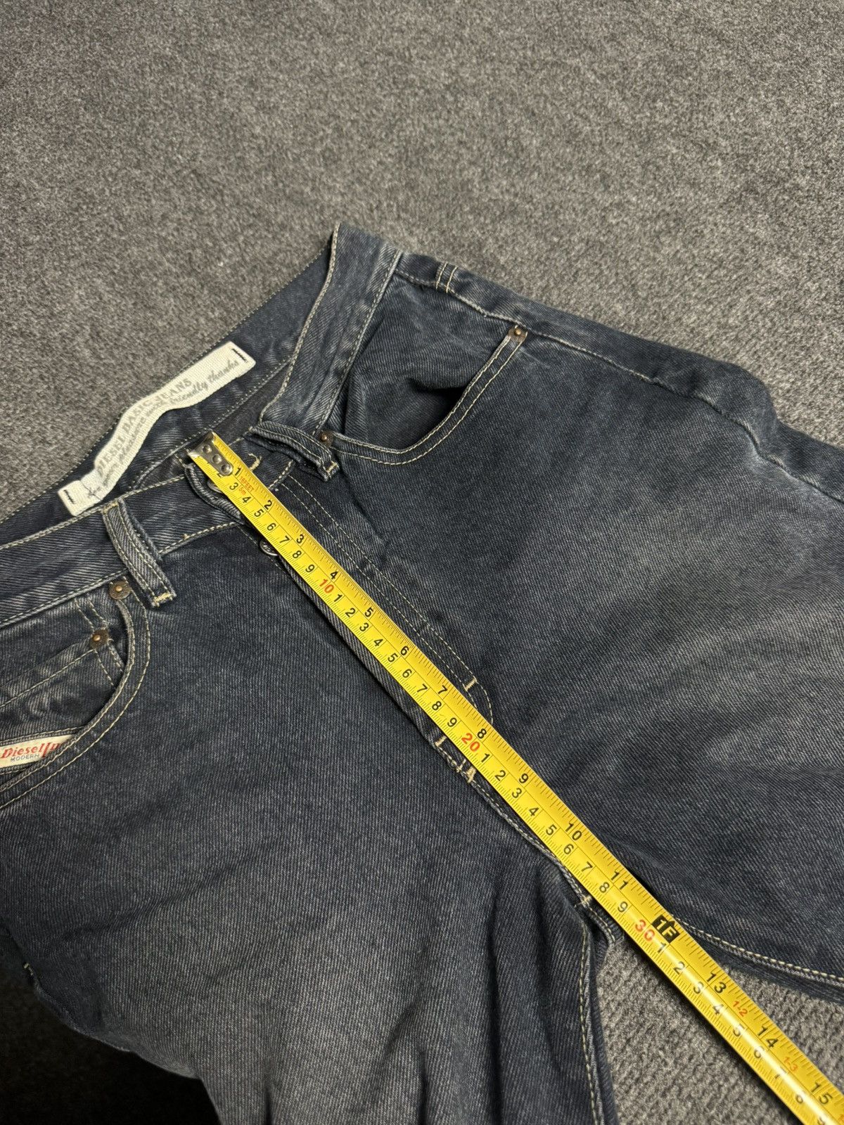 Diesel 00s Retro Diesel Industry Punk Opium Luxury Denim Jeans Y2K Size US 28 / EU 44 - 19 Thumbnail