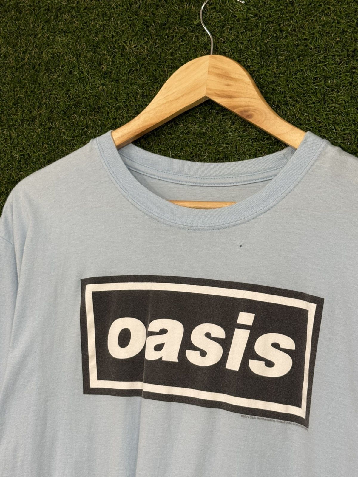 Vintage Oasis Blue Classic Logo Band Merch Tee XL Size US XL / EU 56 / 4 - 2 Thumbnail